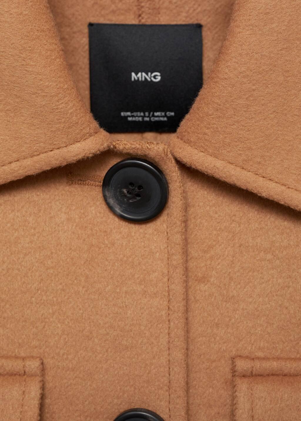 Brown Wool Jacket With Pockets, , large image number 1