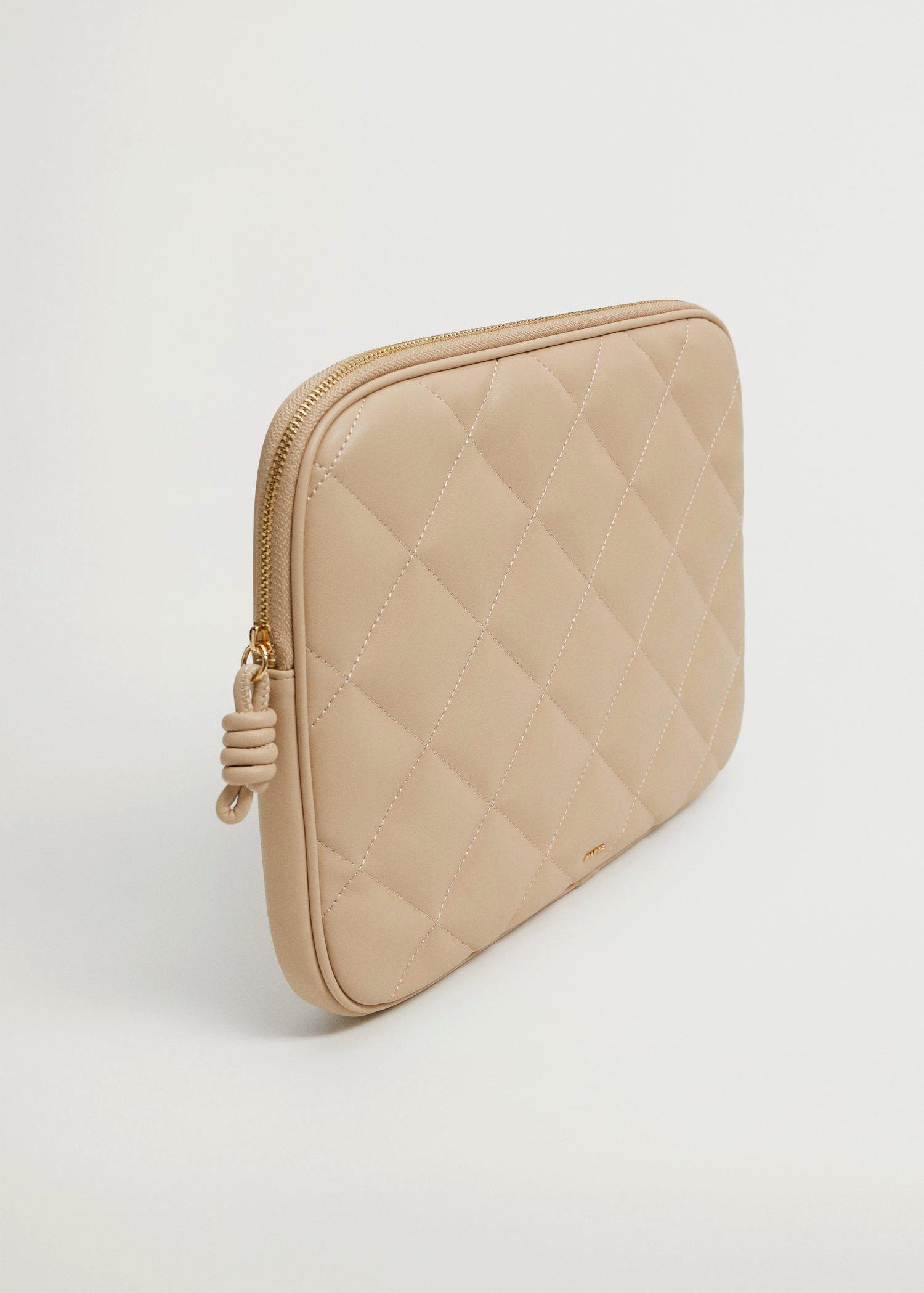 Lt pastel grey Padded laptop case, , large image number 0