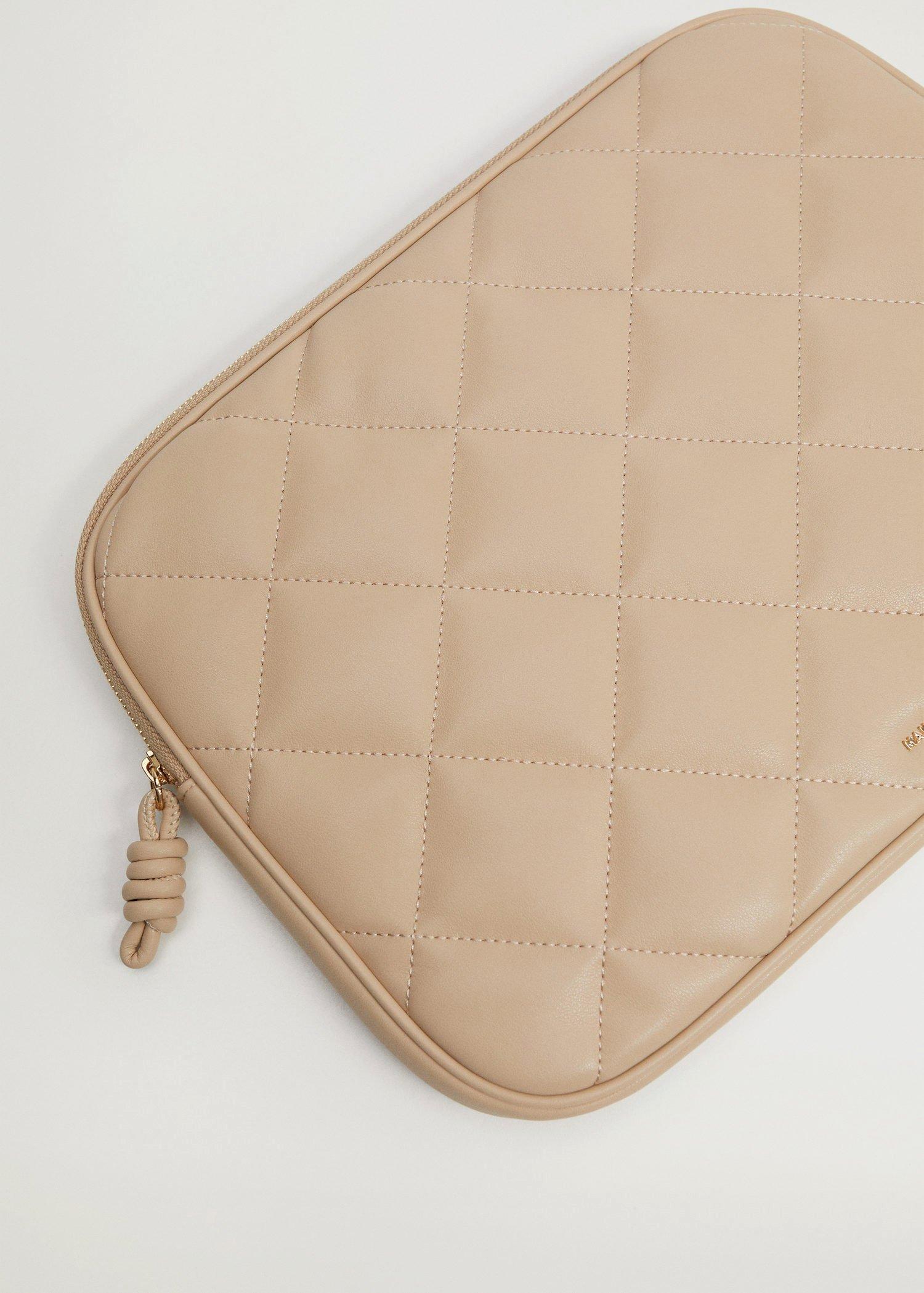 Lt pastel grey Padded laptop case, , large image number 1