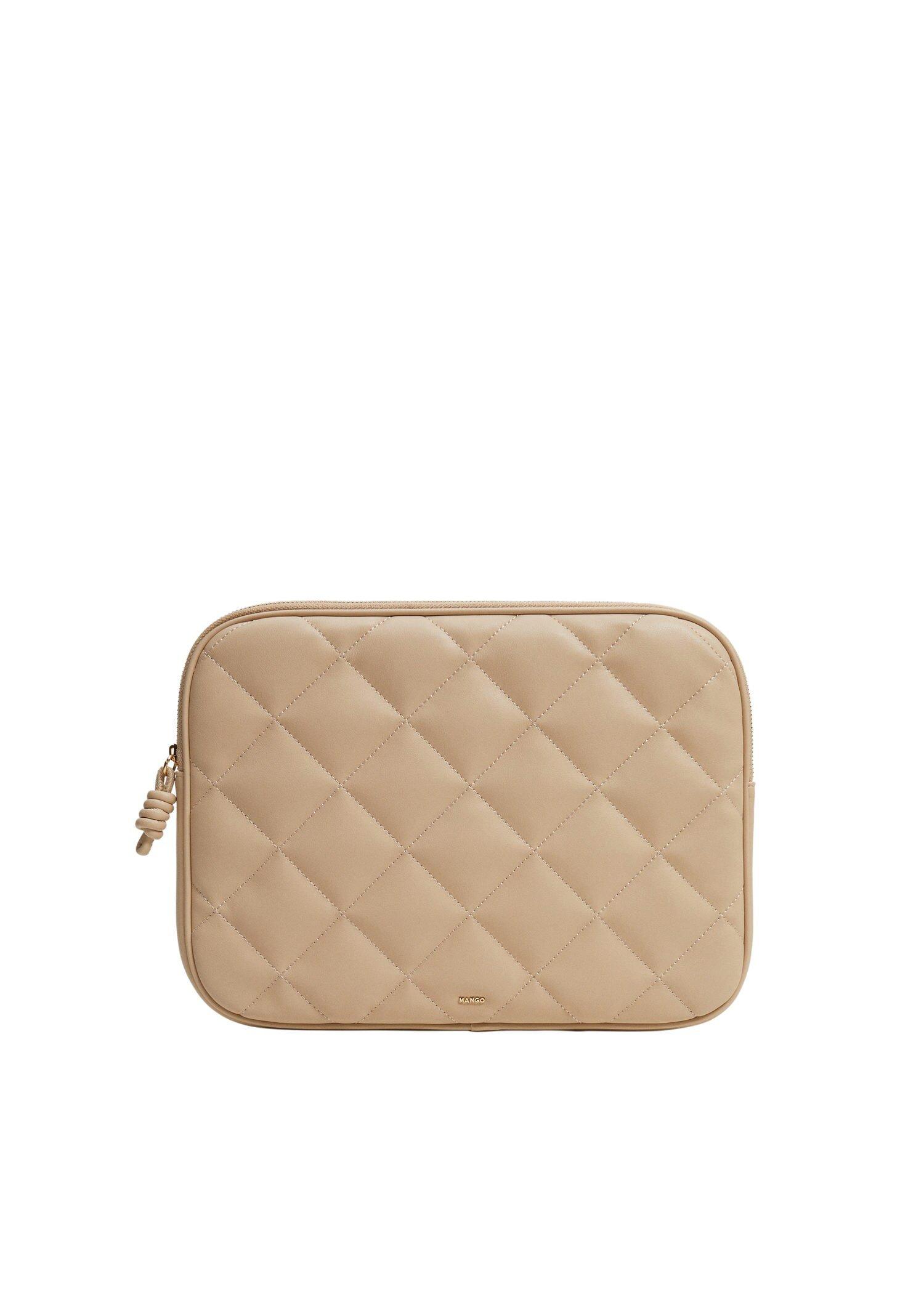 Lt pastel grey Padded laptop case, , large image number 2