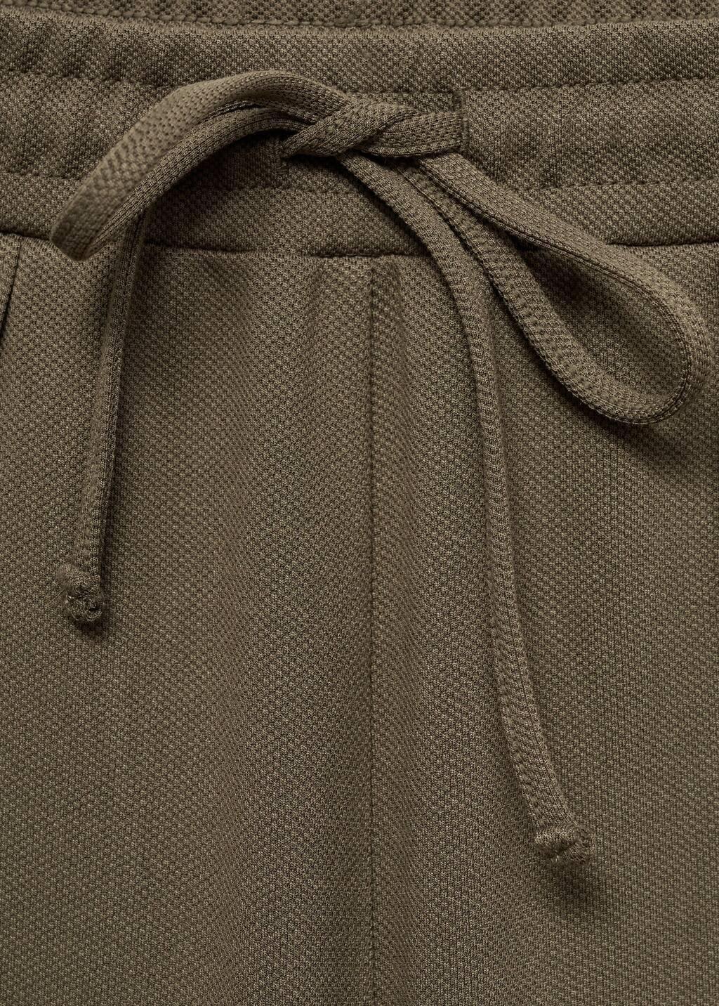 Khaki Wideleg Jogger Trousers, , large image number 4