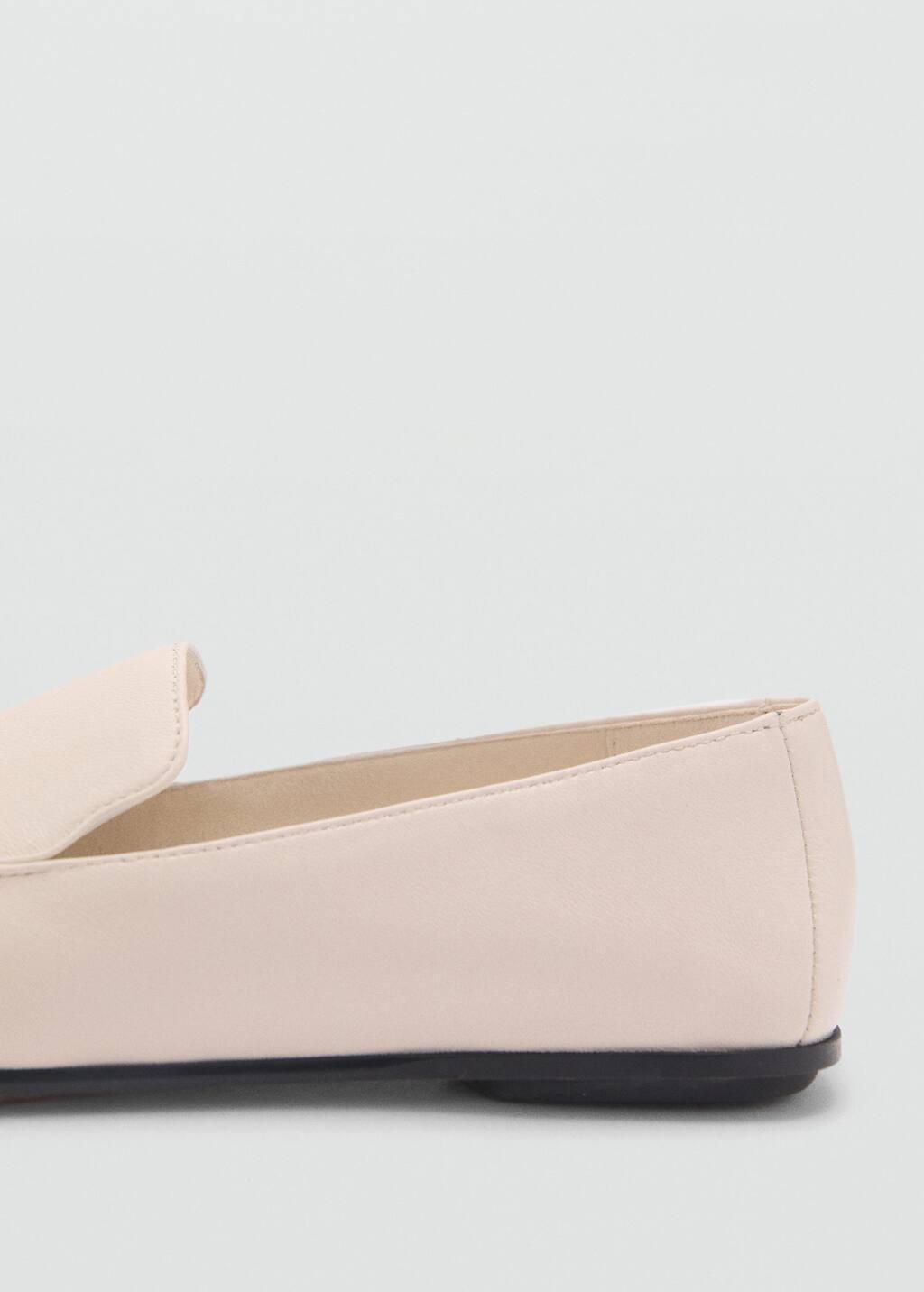 White Leather Loafers, , large image number 1