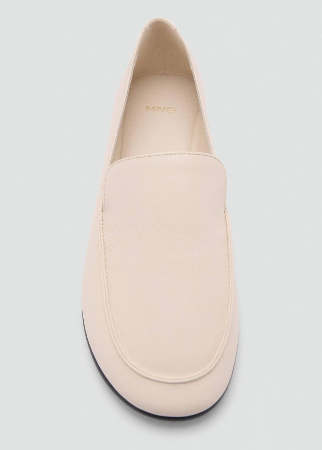 White Leather Loafers, , large image number 4