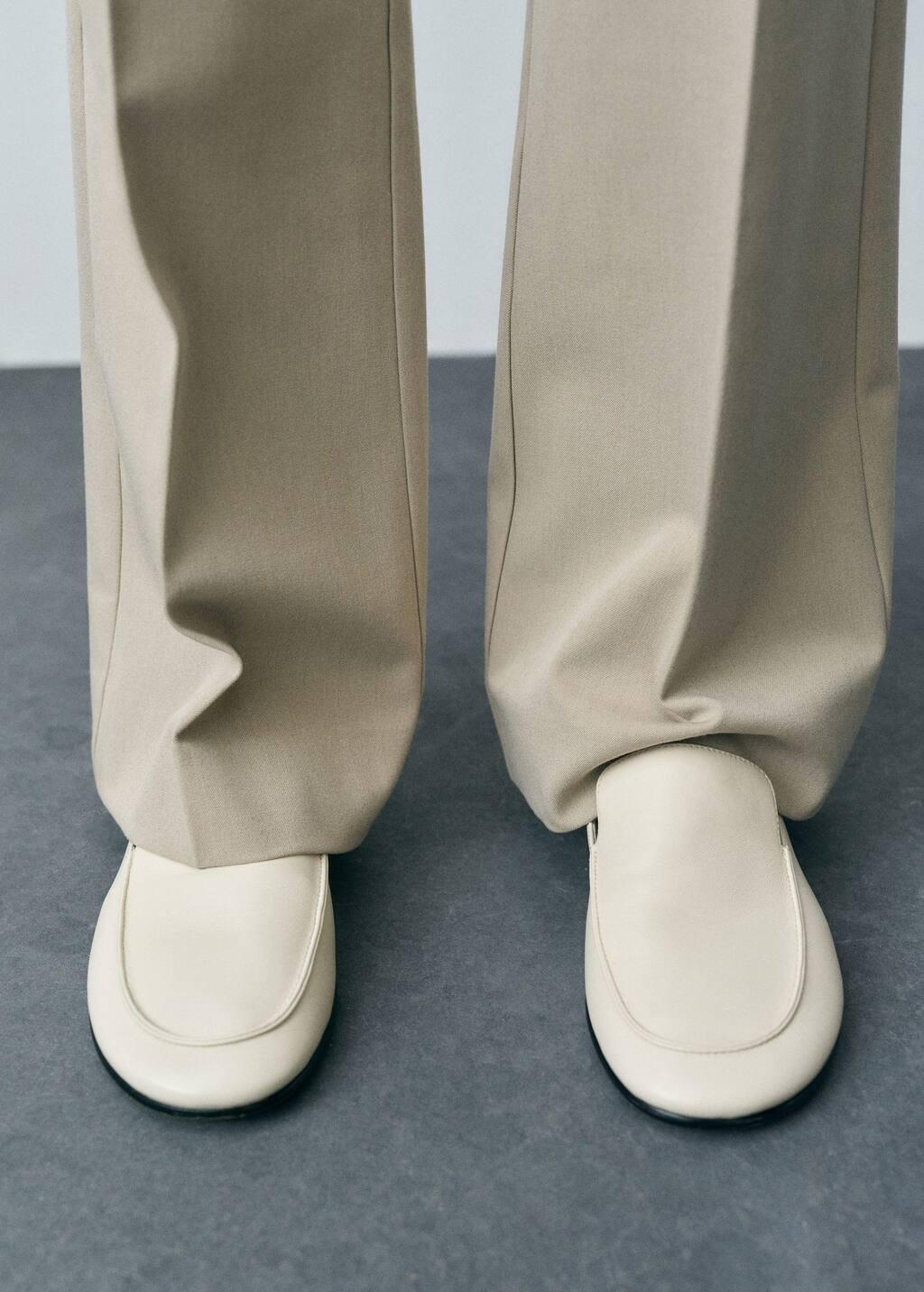 White Leather Loafers, , large image number 5