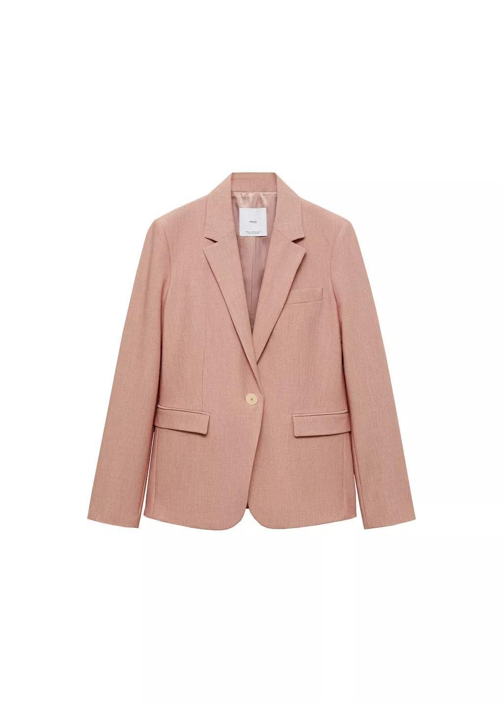 Pink Lt Pastel Fitted Suit Jacket, , large image number 3