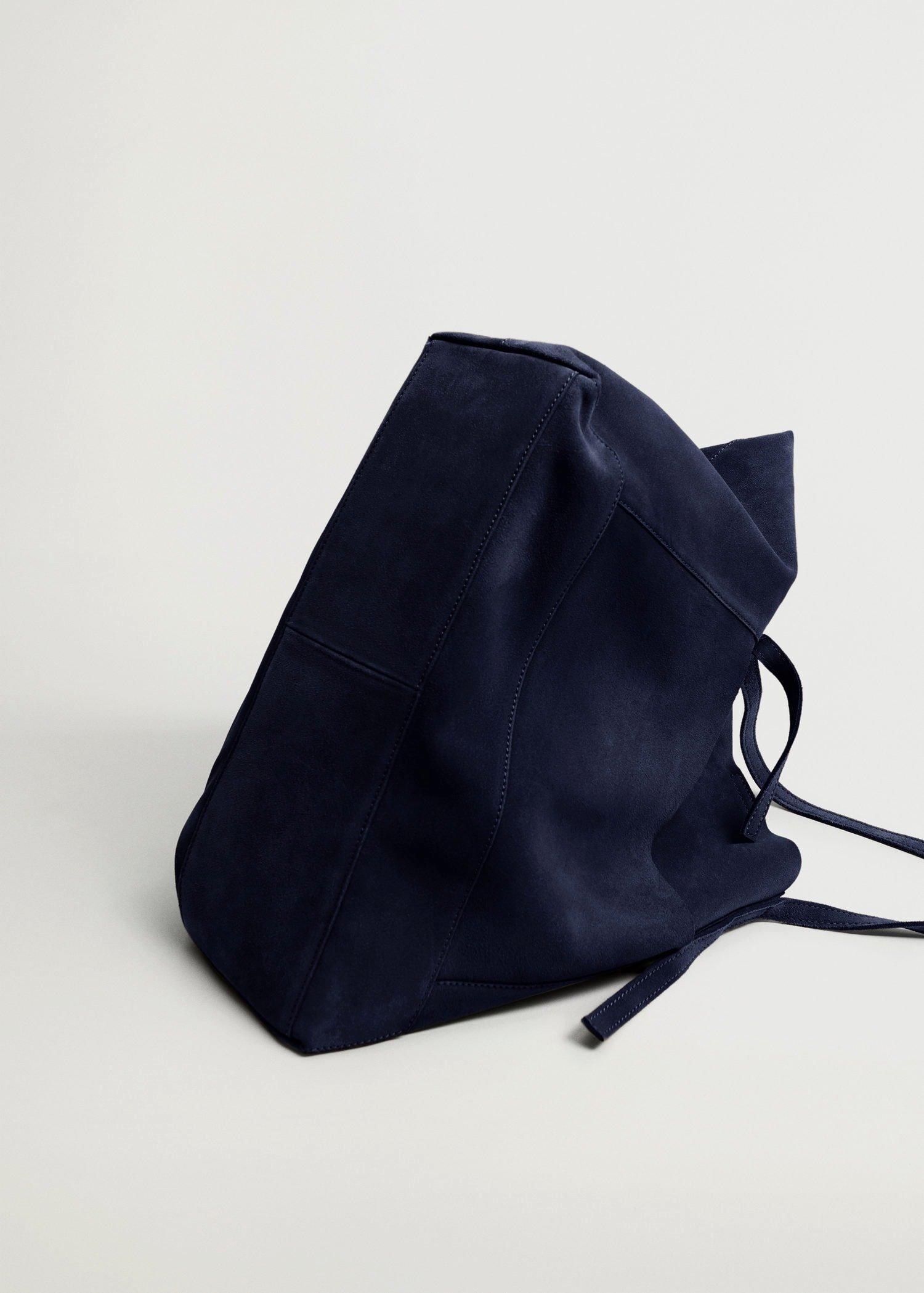 Medium Blue Leather Shopper Bag, Women, , large image number 3