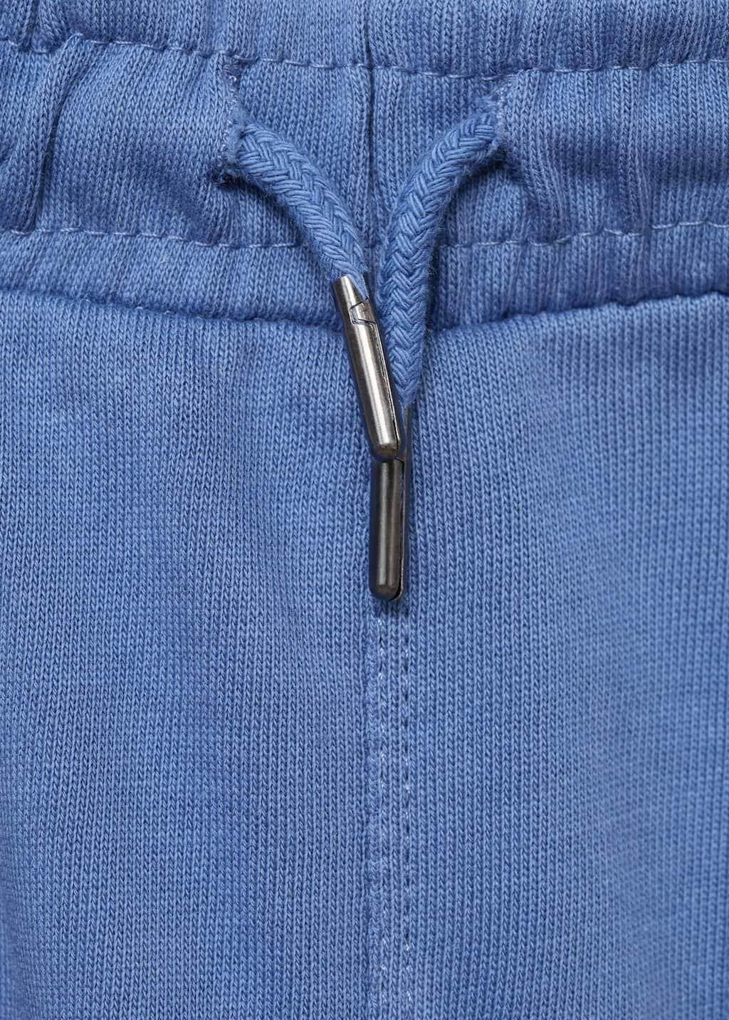 Blue Cotton Jogger-Style Trousers, Baby Boy, , large image number 2