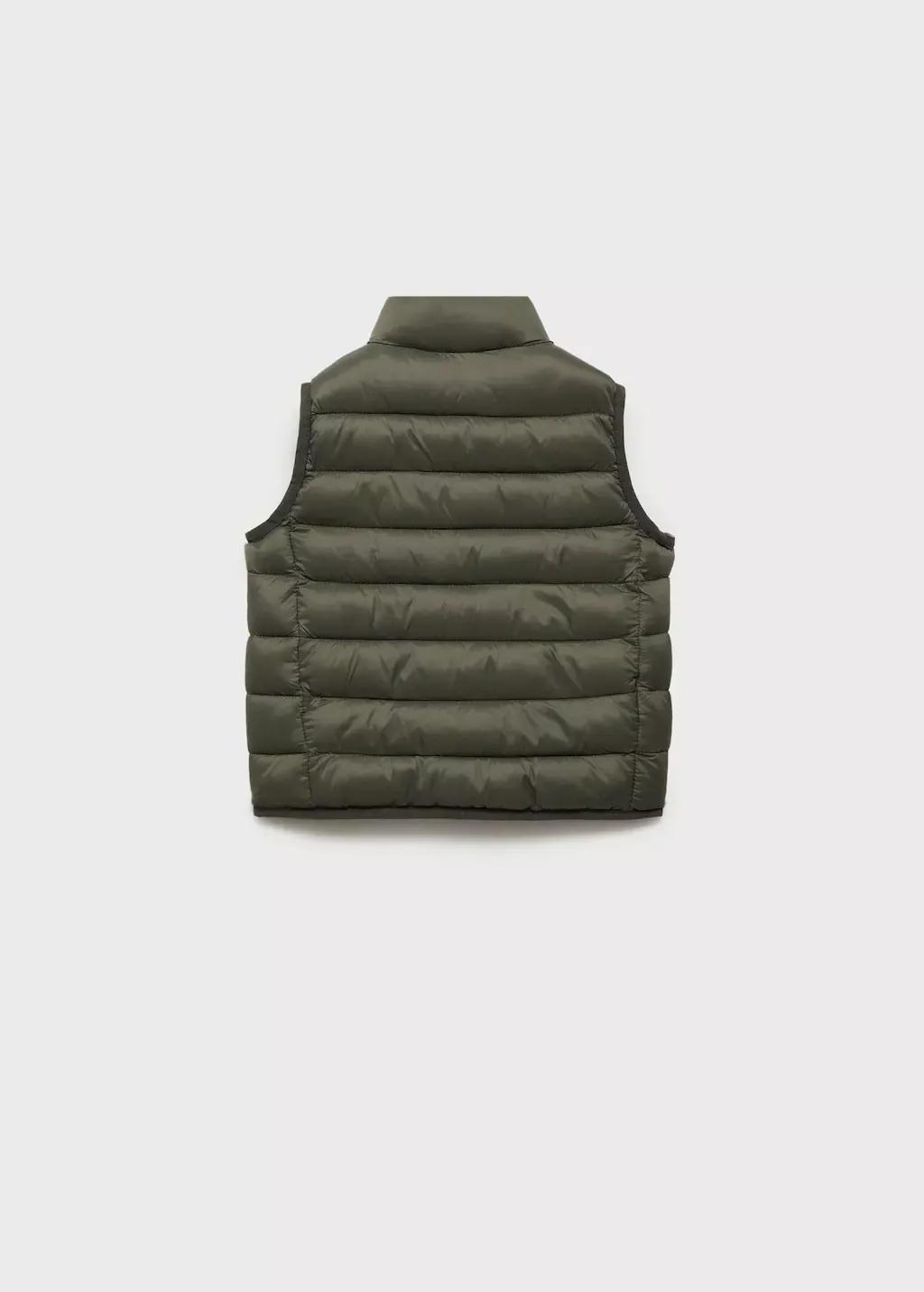 Khaki Quilted Gilet, Baby Boy, , large image number 1