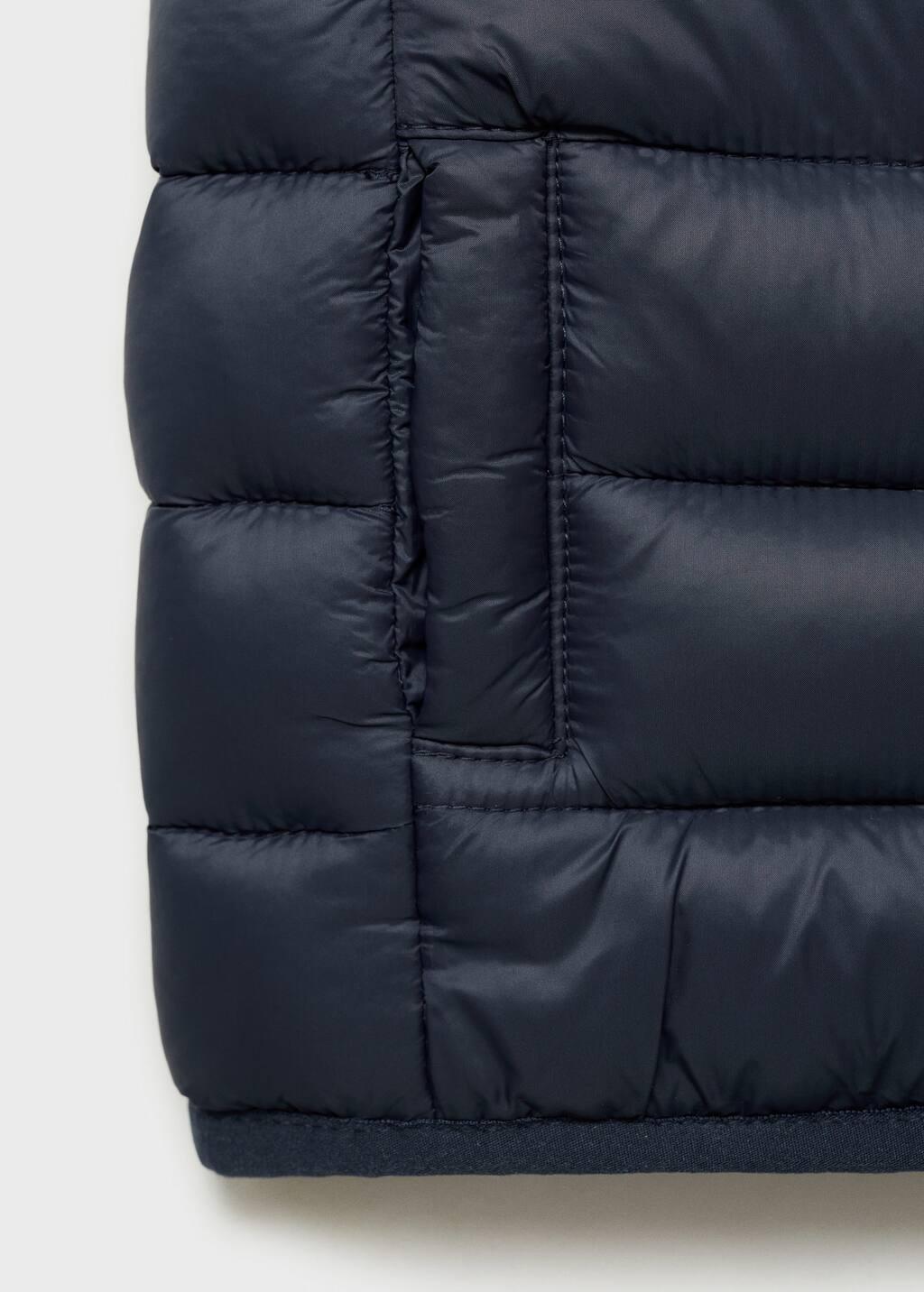 Navy Quilted Gilet, Baby Boy, , large image number 1