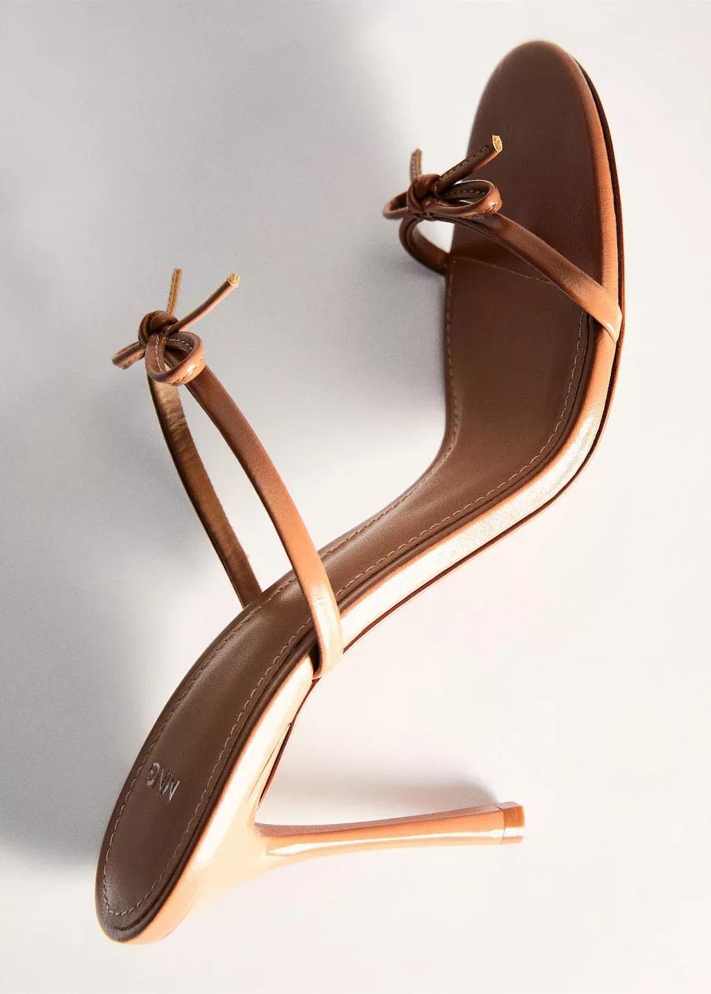 Pink Lt Pastel Strappy Heeled Sandal With Bow Detail, , large image number 5