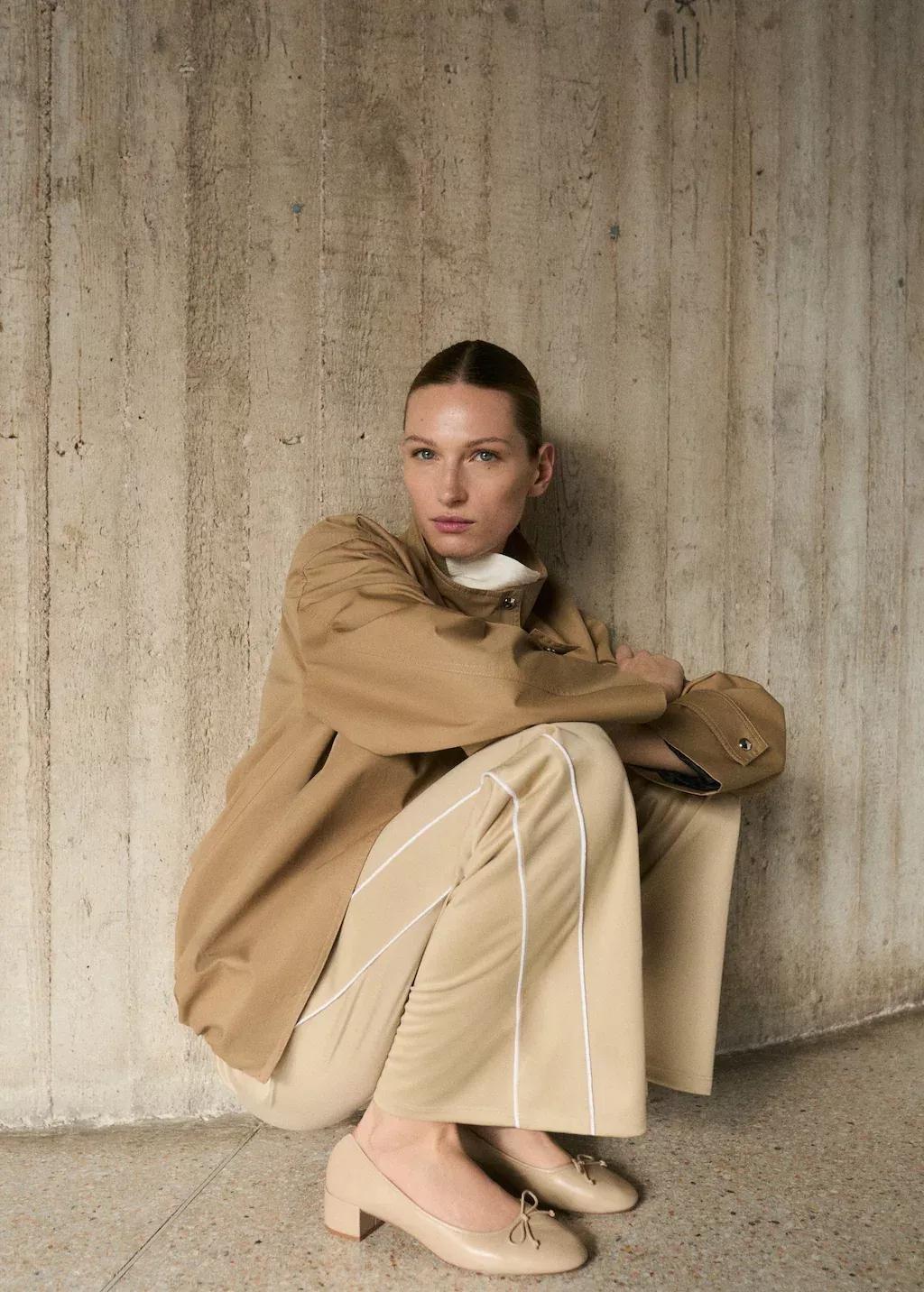 Brown Contrasting-Stripe Jogger Trousers, , large image number 1