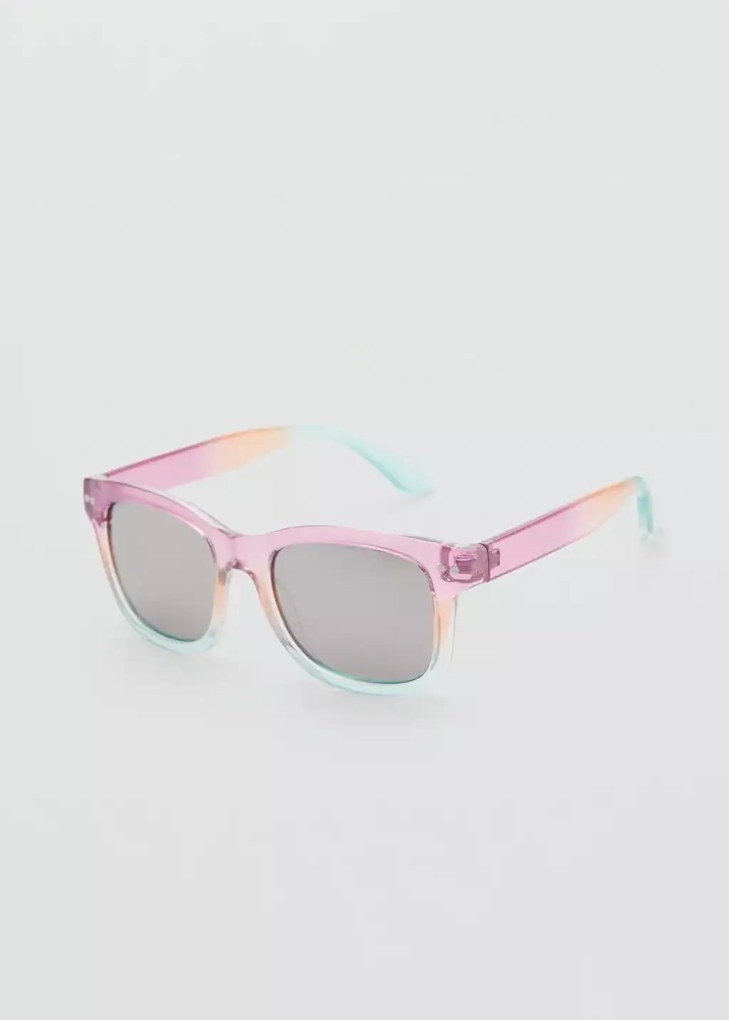 Turquoise Gradient-Frame Sunglasses, Kids Girl, Turquoise - Aqua, large image number 0