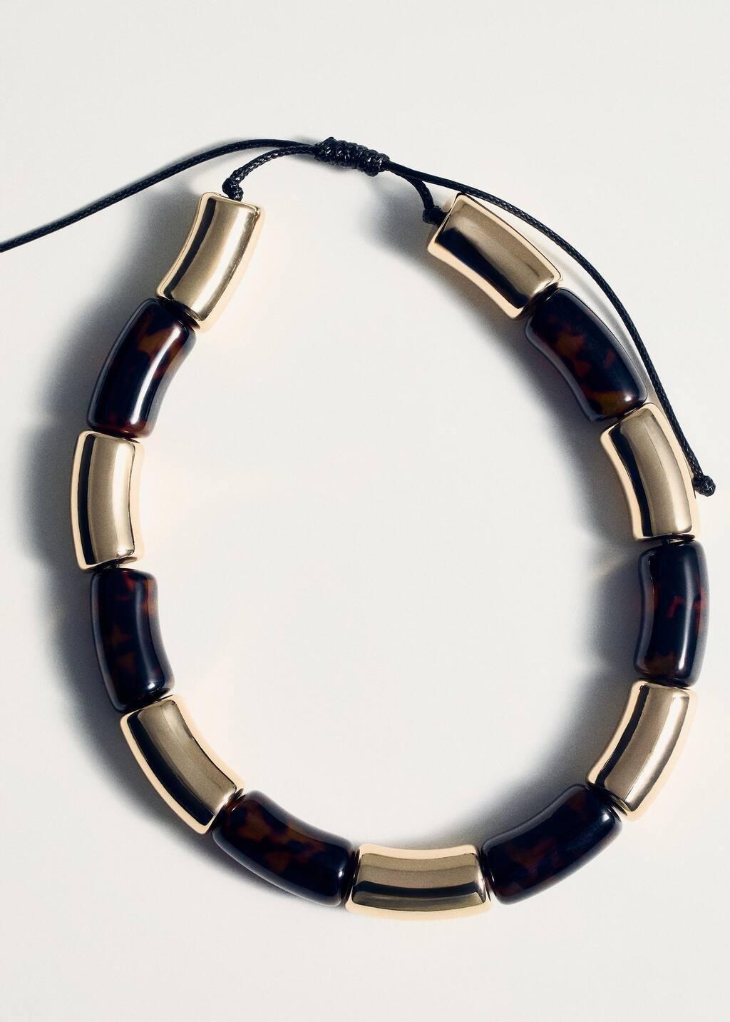 Gold Rigid Combination Necklace, Gold, large image number 1