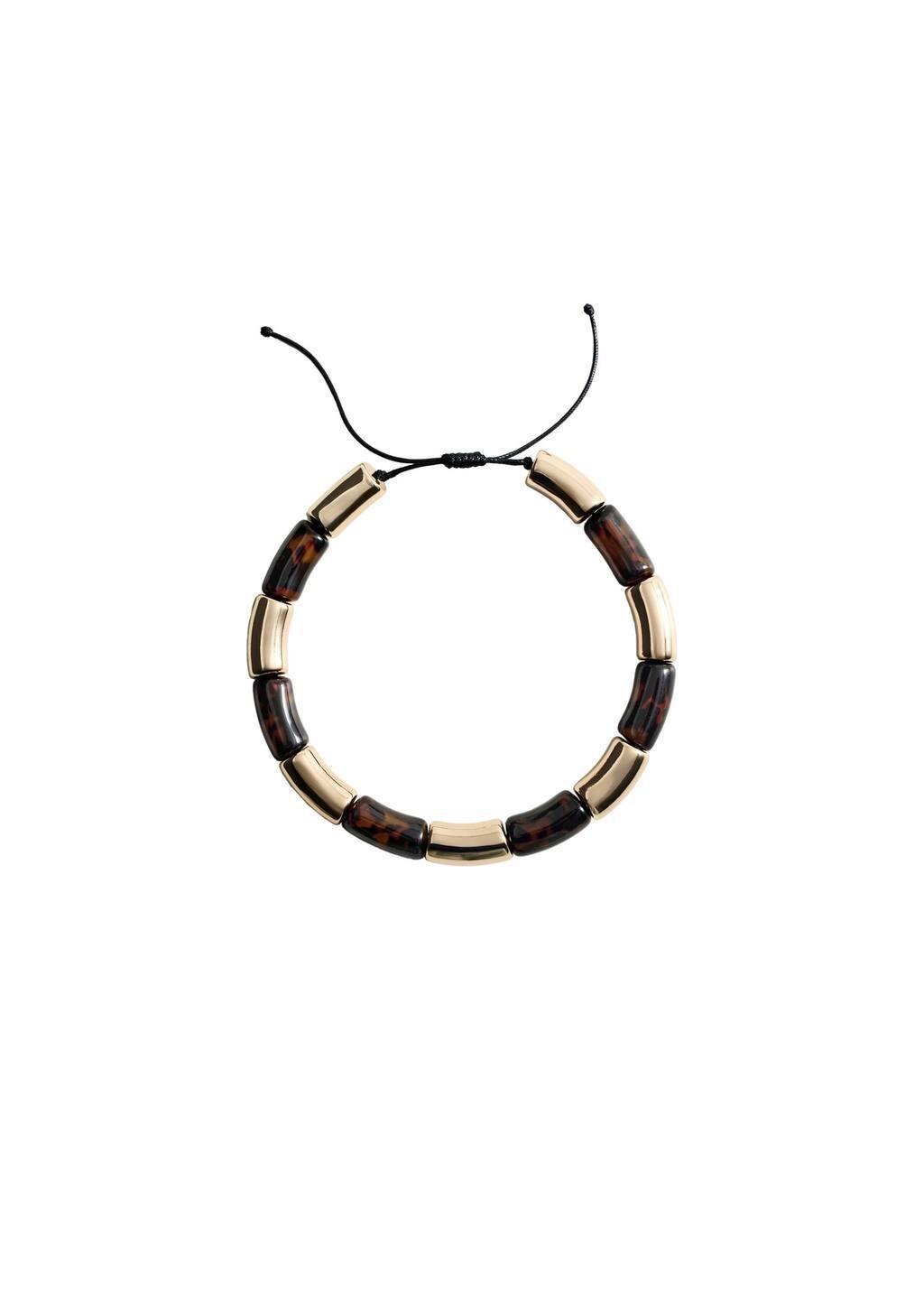Gold Rigid Combination Necklace, Gold, large image number 3