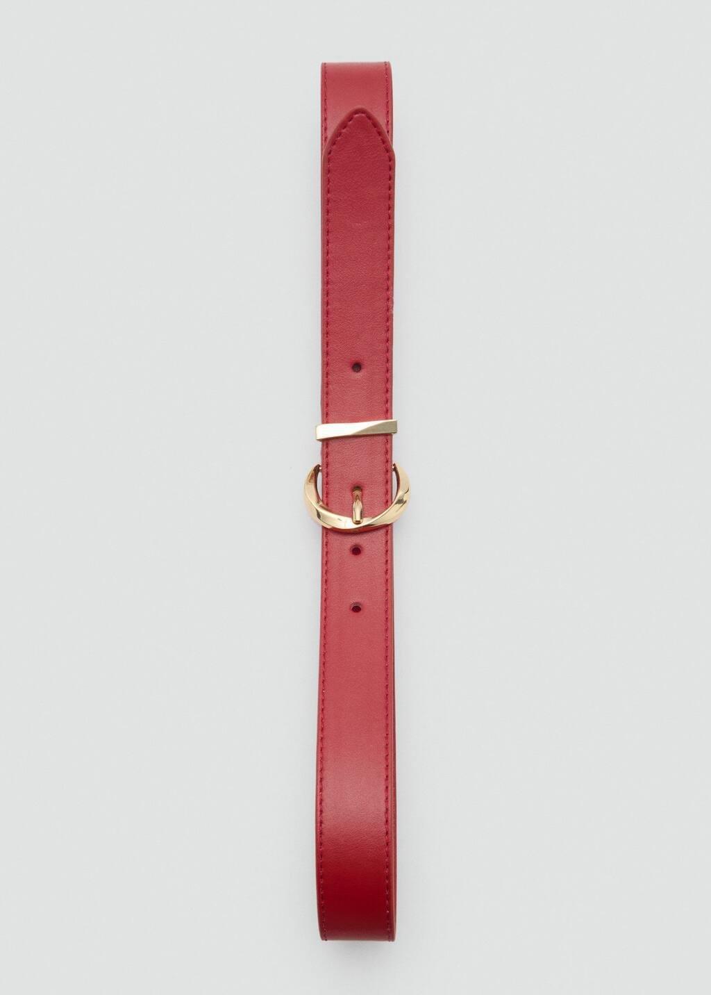 Red Oval Buckle Belt, , large image number 2