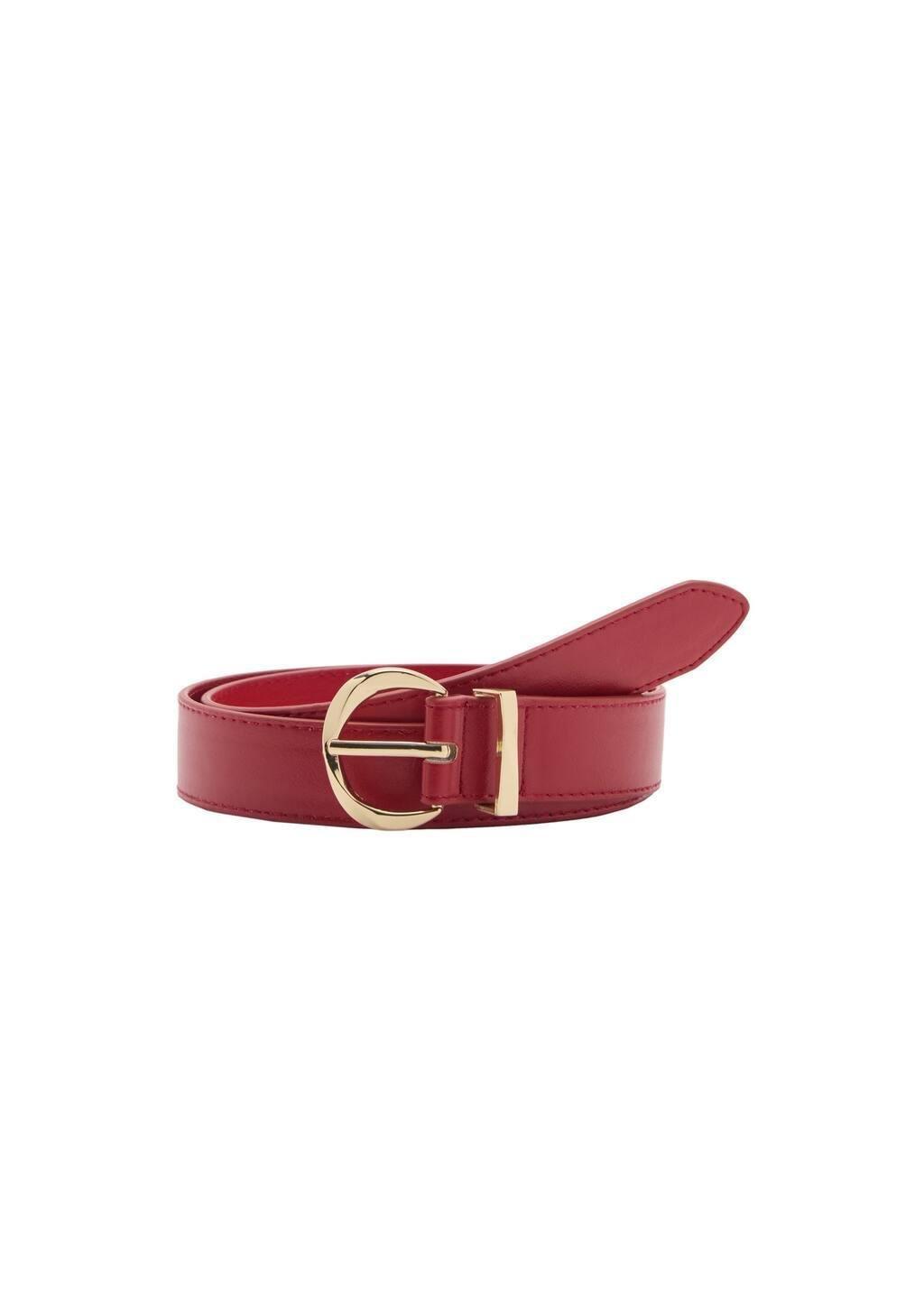 Red Oval Buckle Belt, , large image number 3