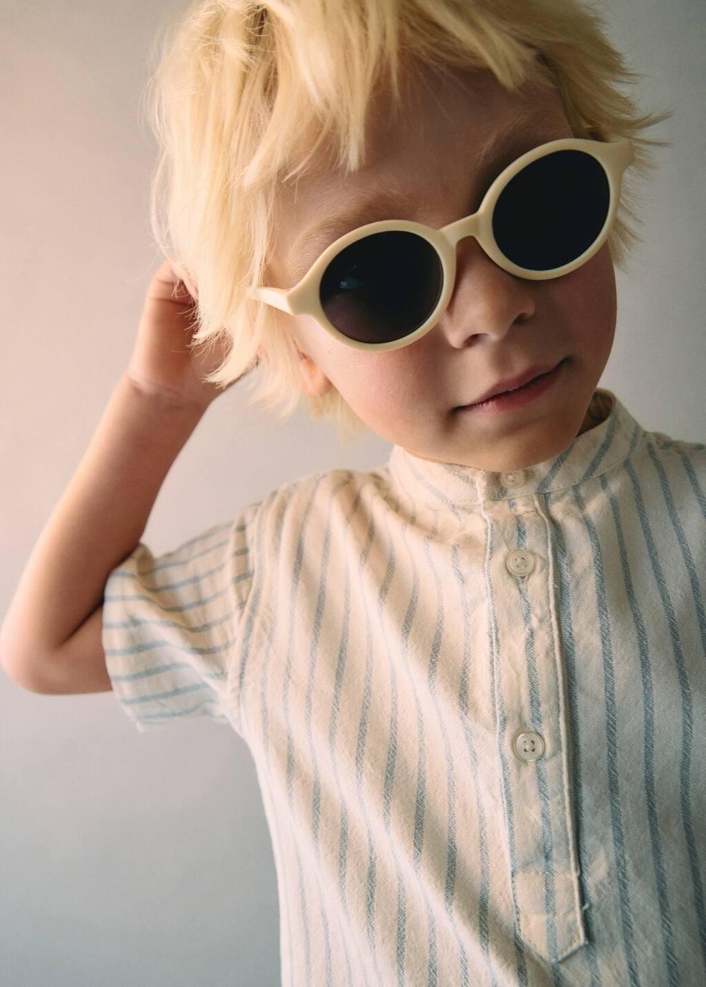 Yellow Resin Frame Sunglasses, Baby Boy, Yellow, large image number 4