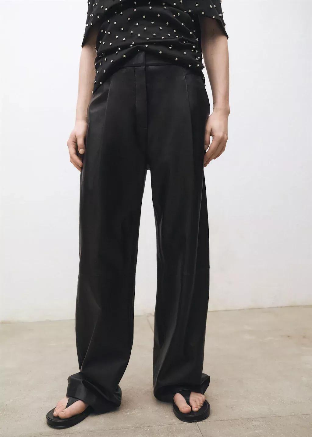 Black Plain Formal Trousers, , large image number 0