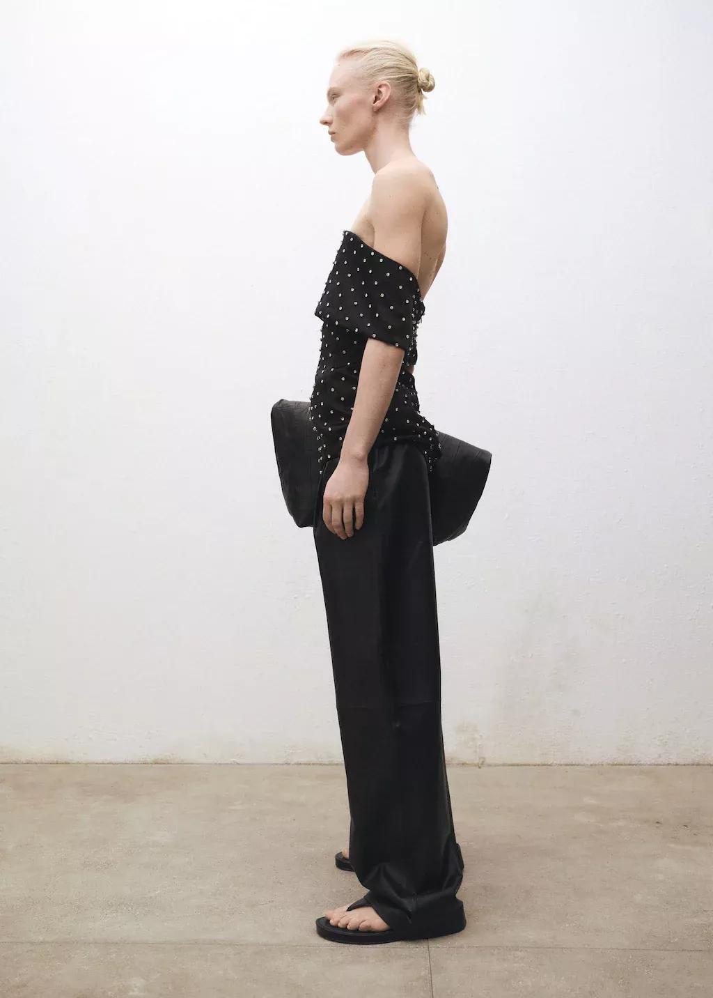 Black Plain Formal Trousers, , large image number 2