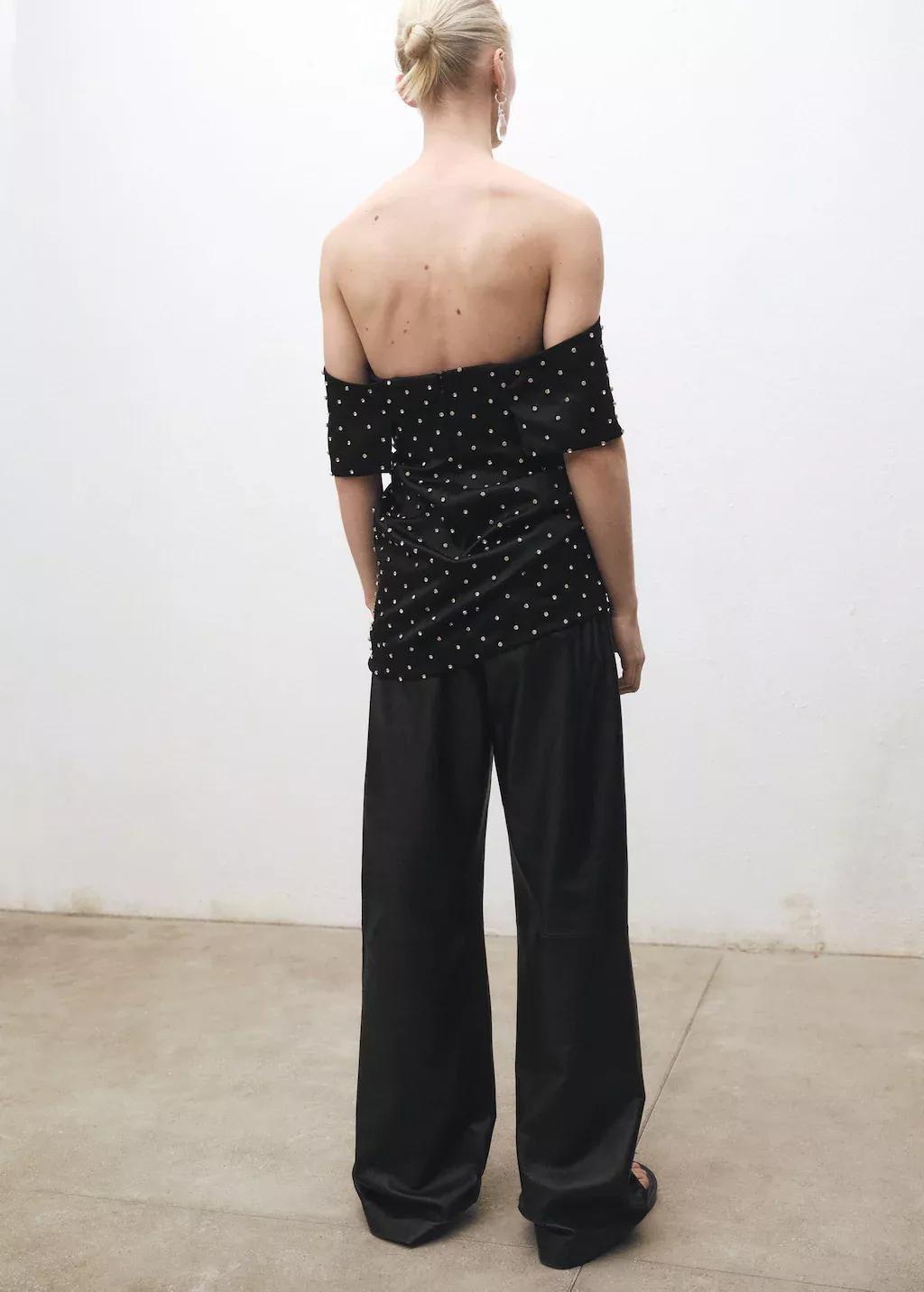 Black Plain Formal Trousers, , large image number 6