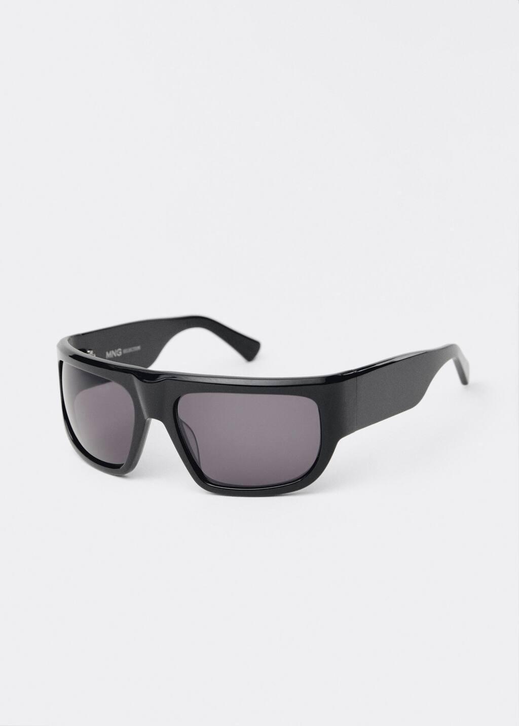 Black Rectangular-Frame Sunglasses, 0201_99, large image number 0
