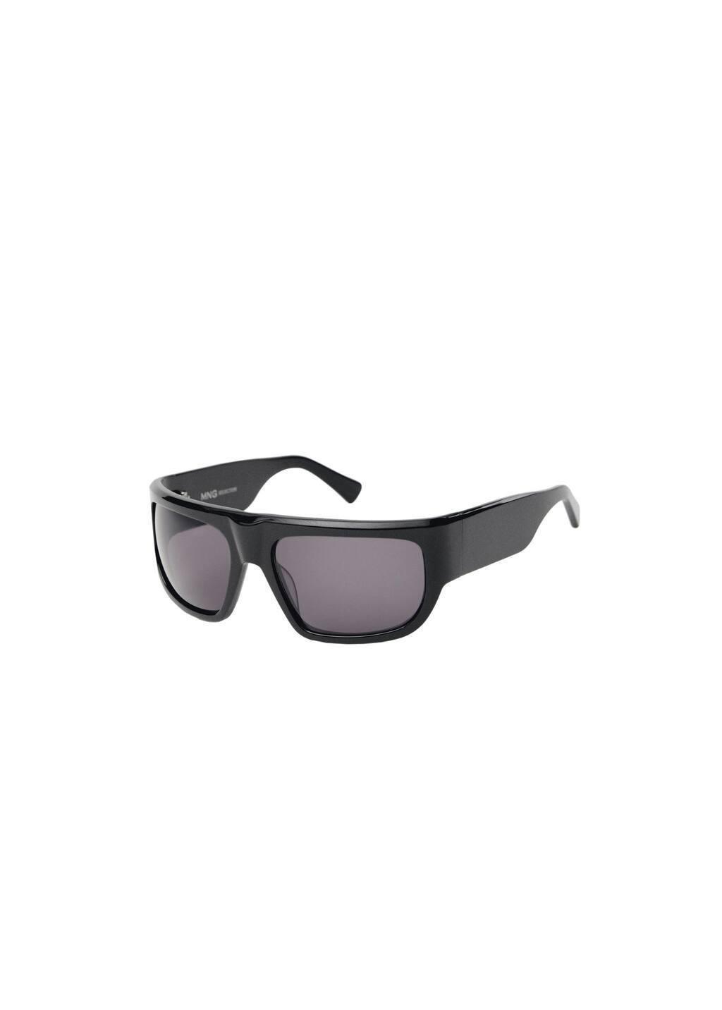 Black Rectangular-Frame Sunglasses, 0201_99, large image number 3