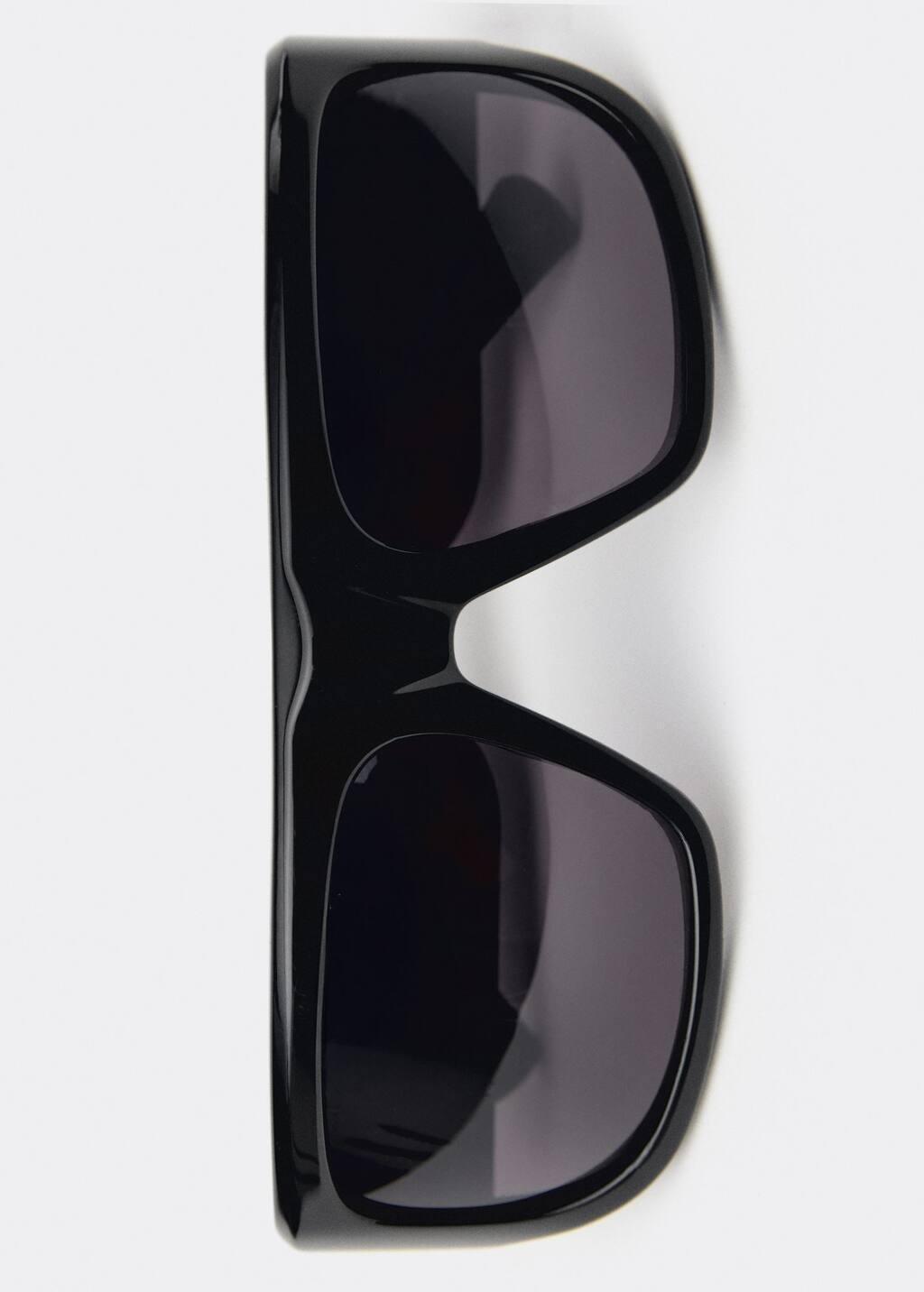 Black Rectangular-Frame Sunglasses, 0201_99, large image number 4