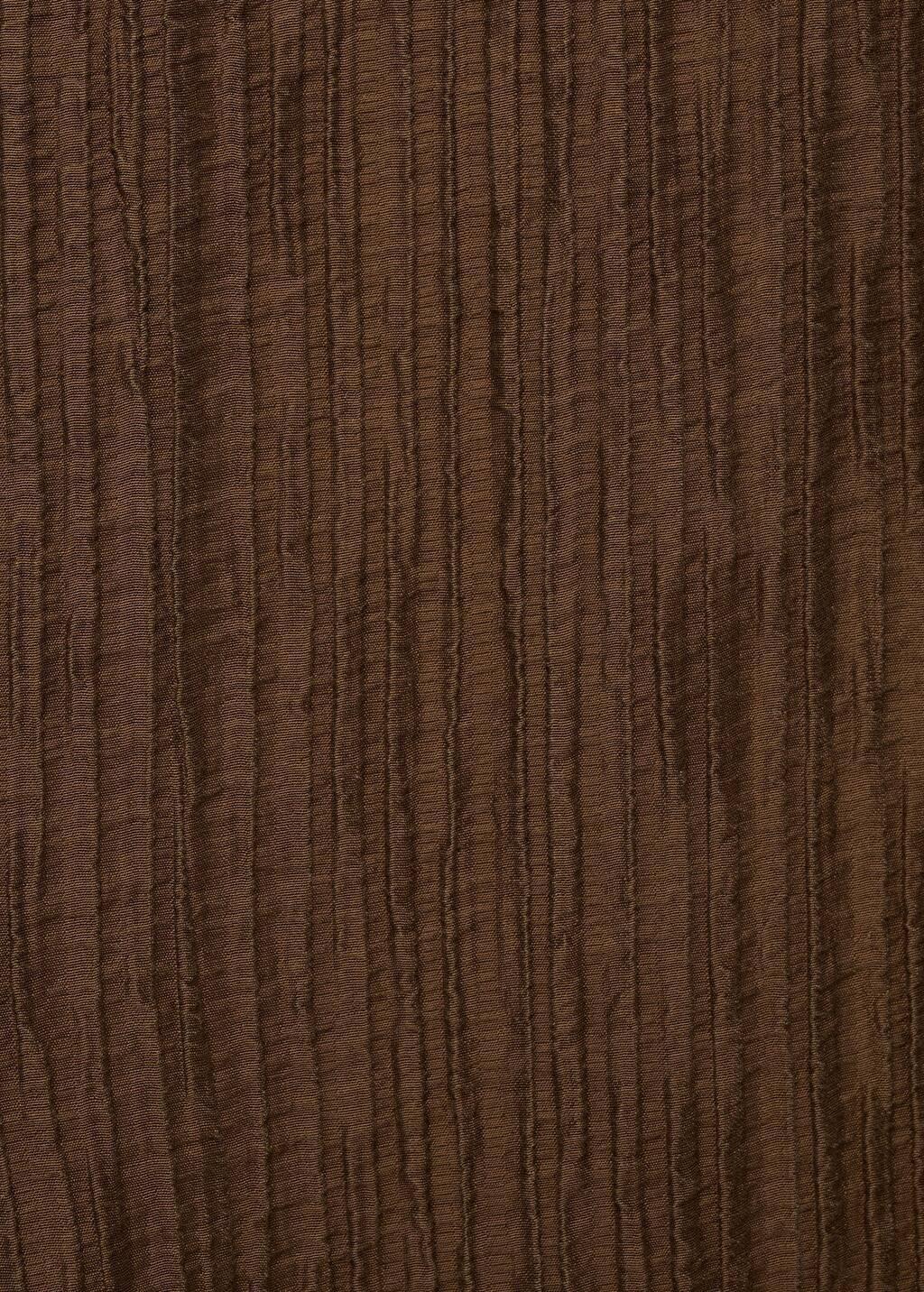 Brown Straight Textured Trousers, , large image number 4