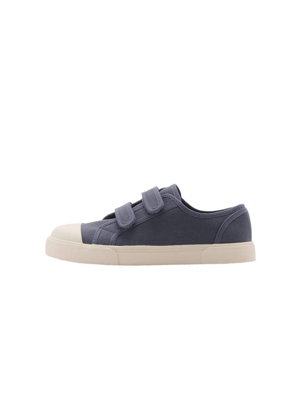 Blue Velcro Fastening Straps Sneakers, Kids Boy, , large image number 3
