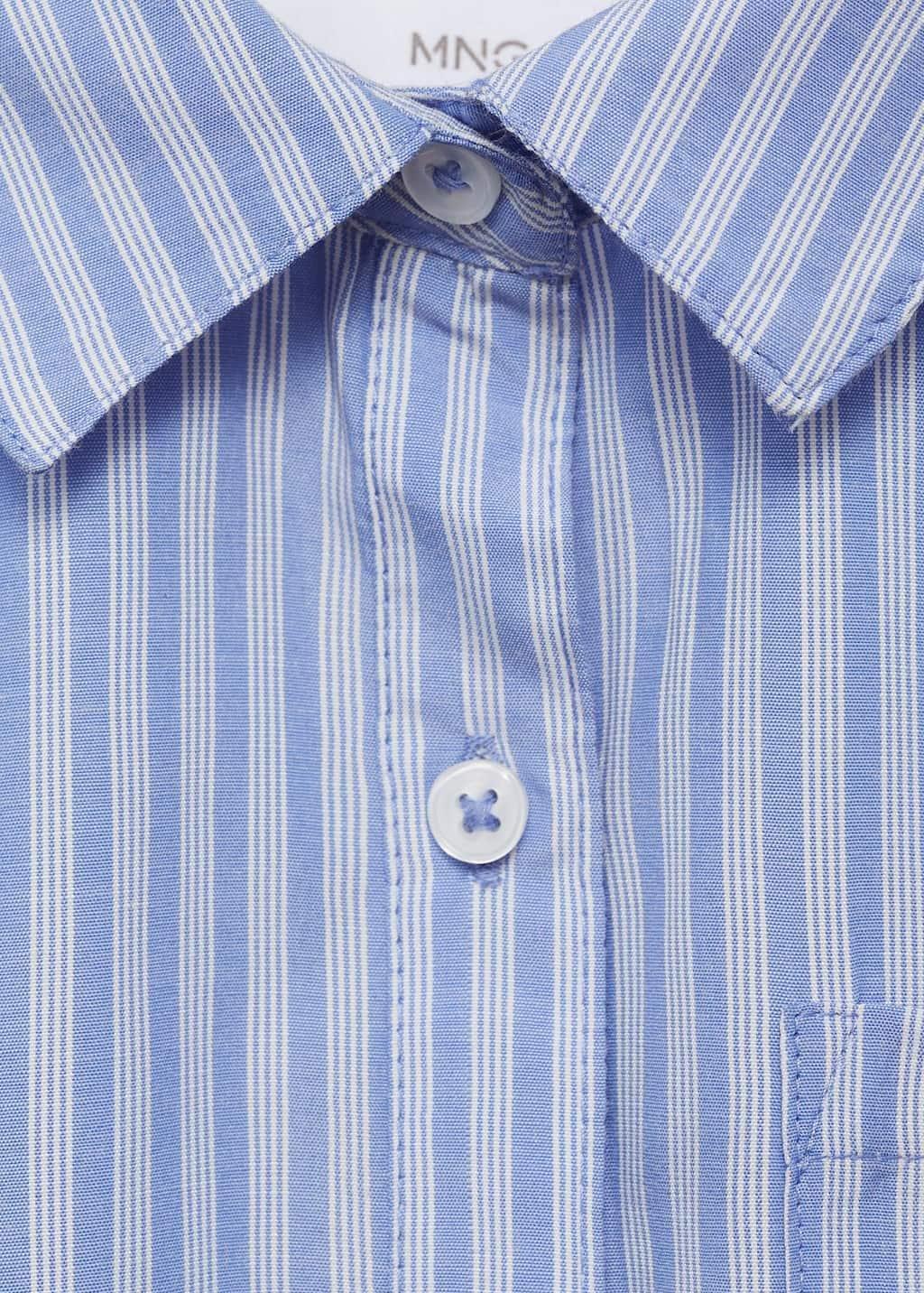 Blue Striped Shirt, Kids Girl, , large image number 2