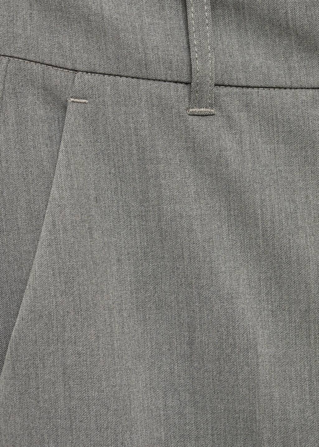 Grey Straight Mid-Rise Trousers, , large image number 2