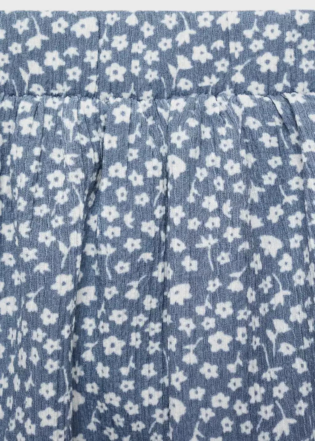 Blue Short Pleated Skirt, Baby Girl, , large image number 3
