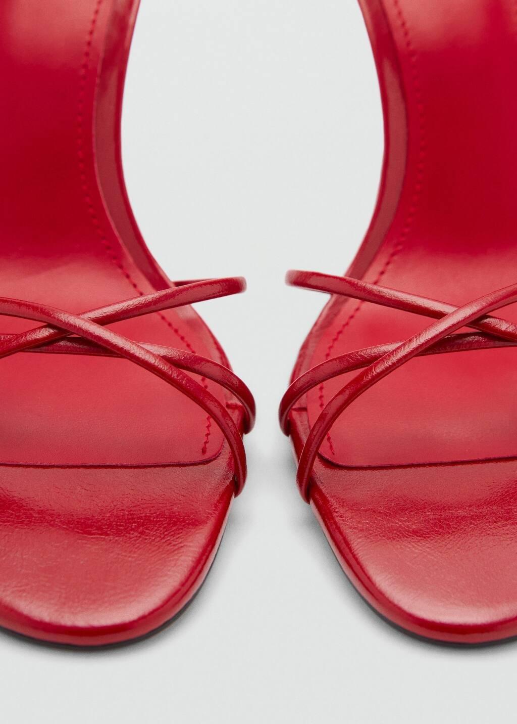 RED Strappy heeled sandals, , large image number 1