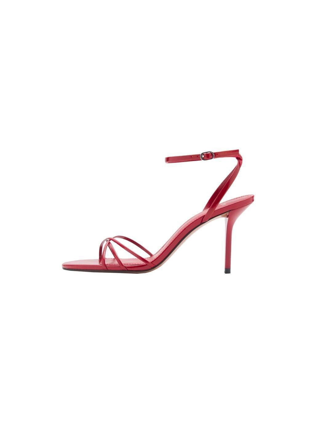 RED Strappy heeled sandals, , large image number 3
