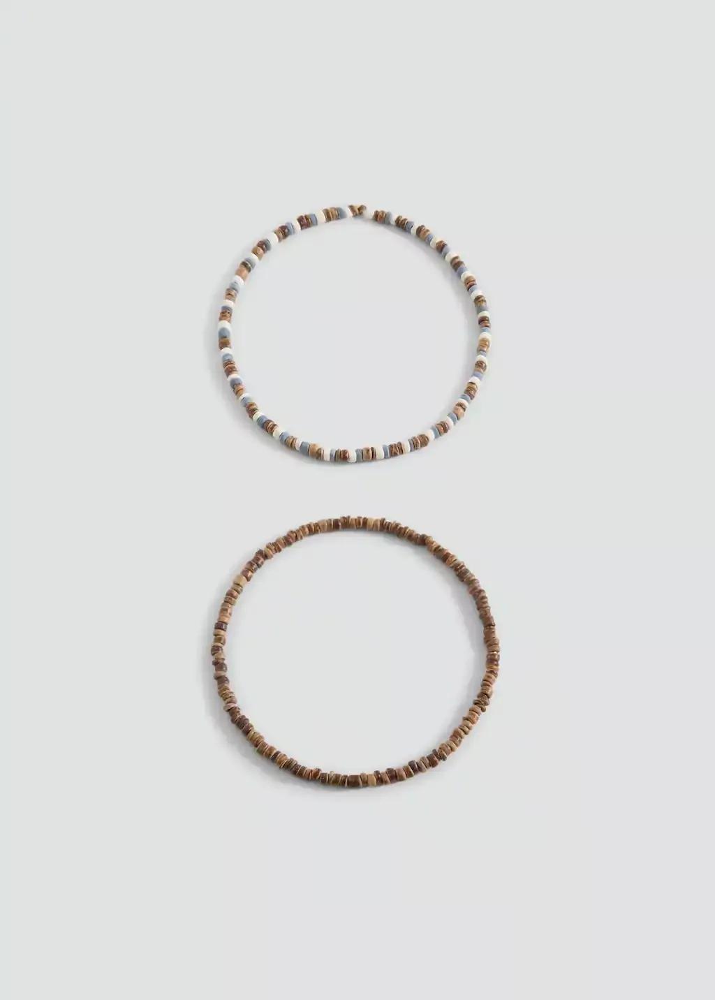 Brown Lt Pastel Combined Necklace Pack, Kids Boy, Light Pastel Brown, large image number 1