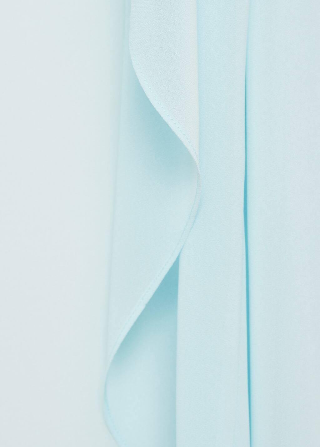 Pastel Blue Long Cape Jacket, , large image number 2