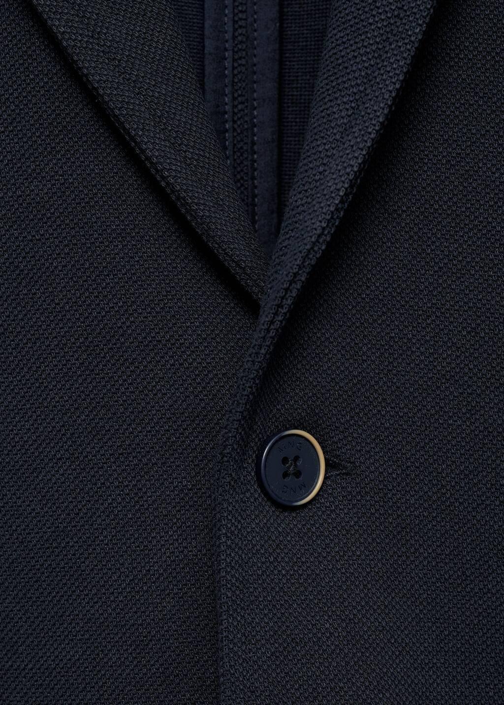 Navy Knitted Jacket With Pockets, Kids Boy, , large image number 2