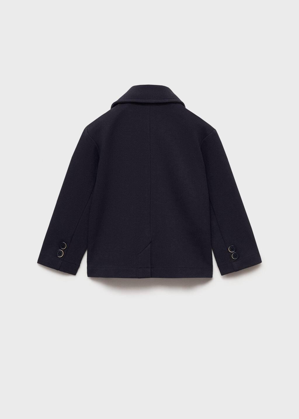 Navy Suit Jacket With Buttons, Baby Boy, Navy, large image number 1
