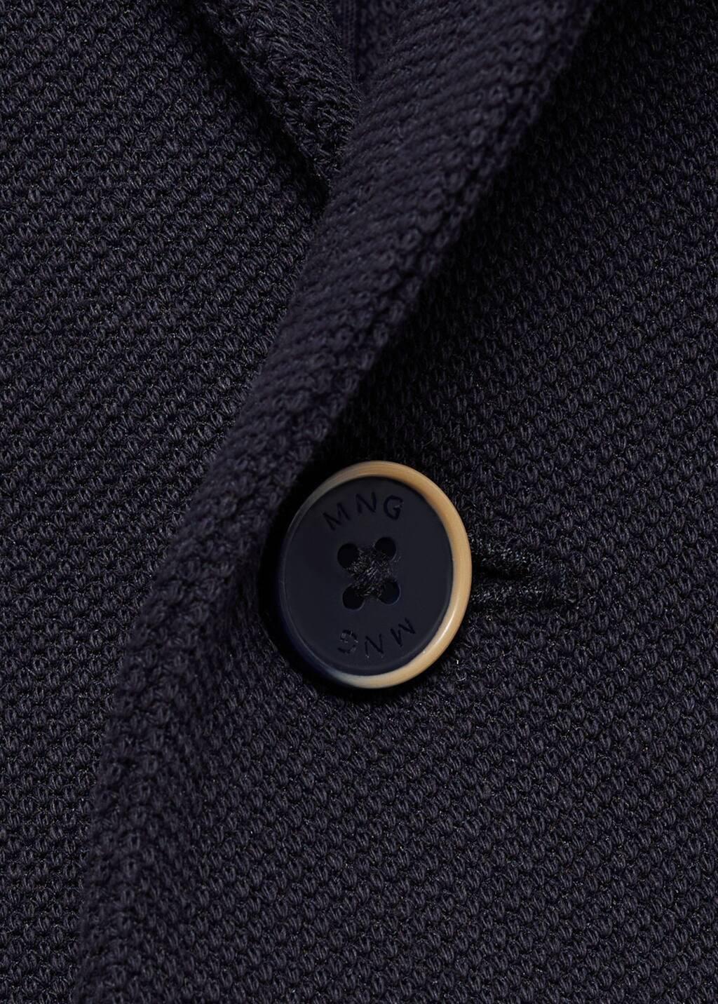 Navy Suit Jacket With Buttons, Baby Boy, Navy, large image number 2
