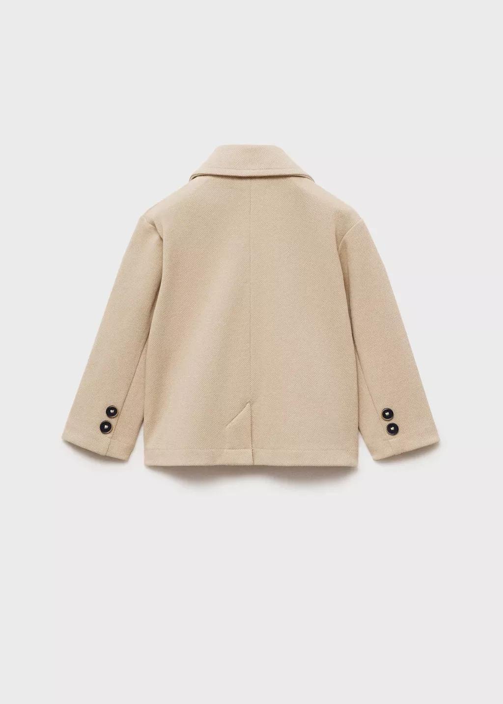 Beige Cotton-blend Blazer Regular, Kids Boys, , large image number 1