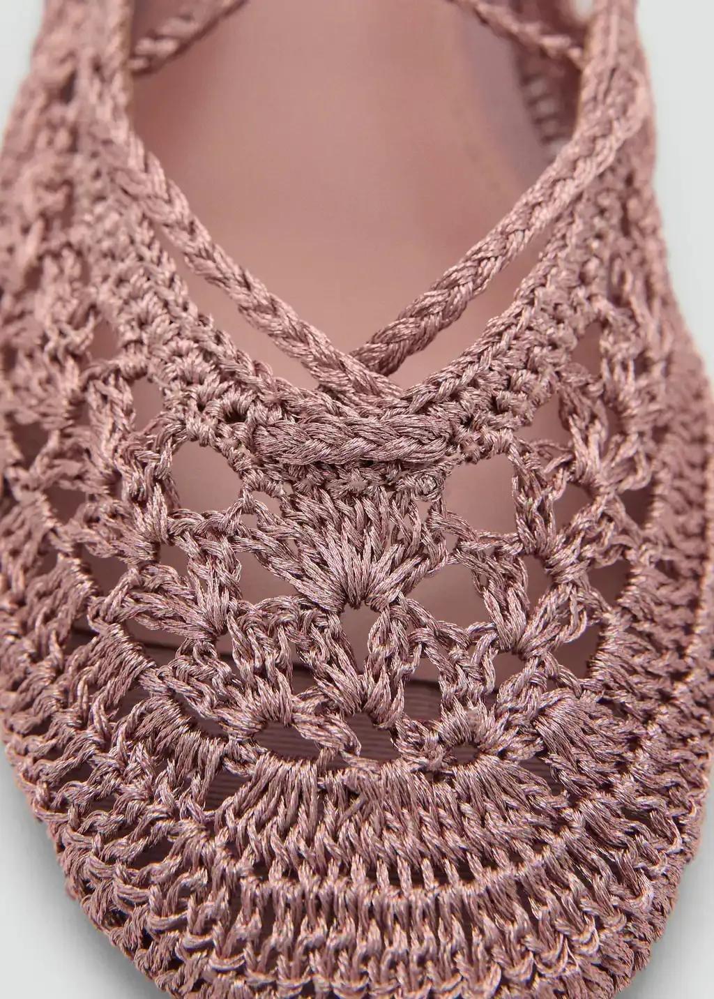 Pink Crochet Ballerina Strips, , large image number 1