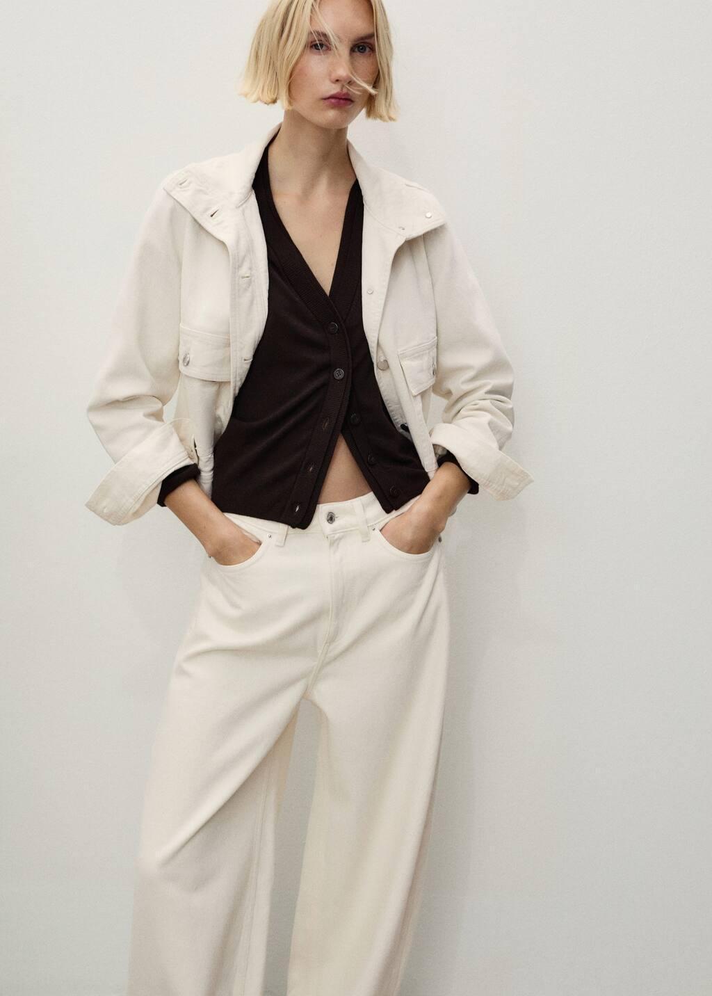White High-Rise Balloon Jeans, , large image number 2