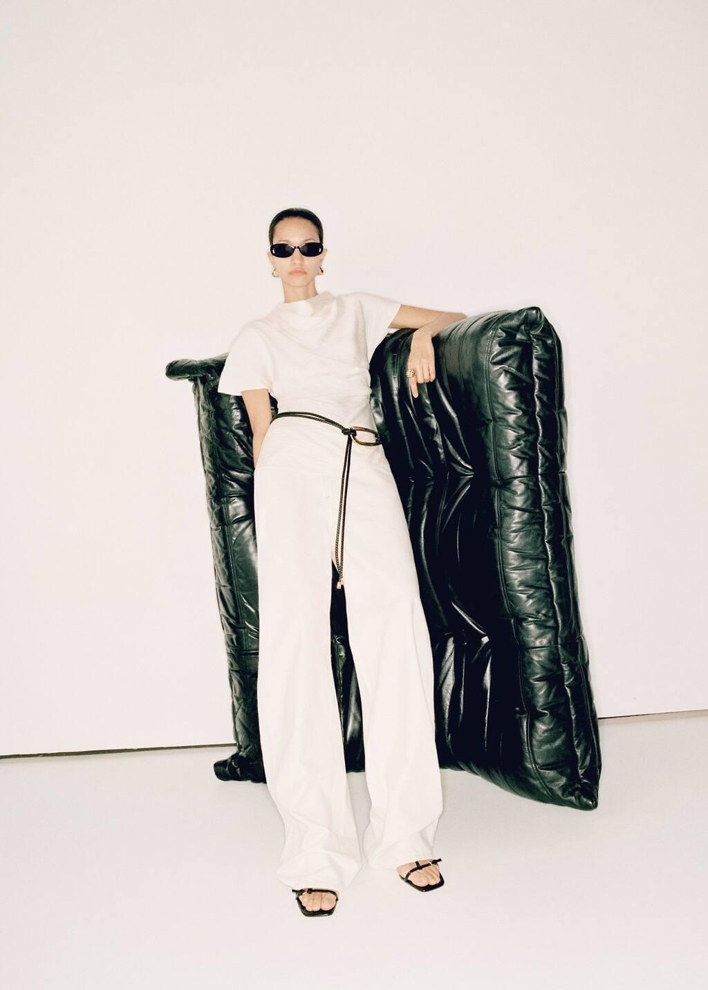 White High-Rise Balloon Jeans, , large image number 5
