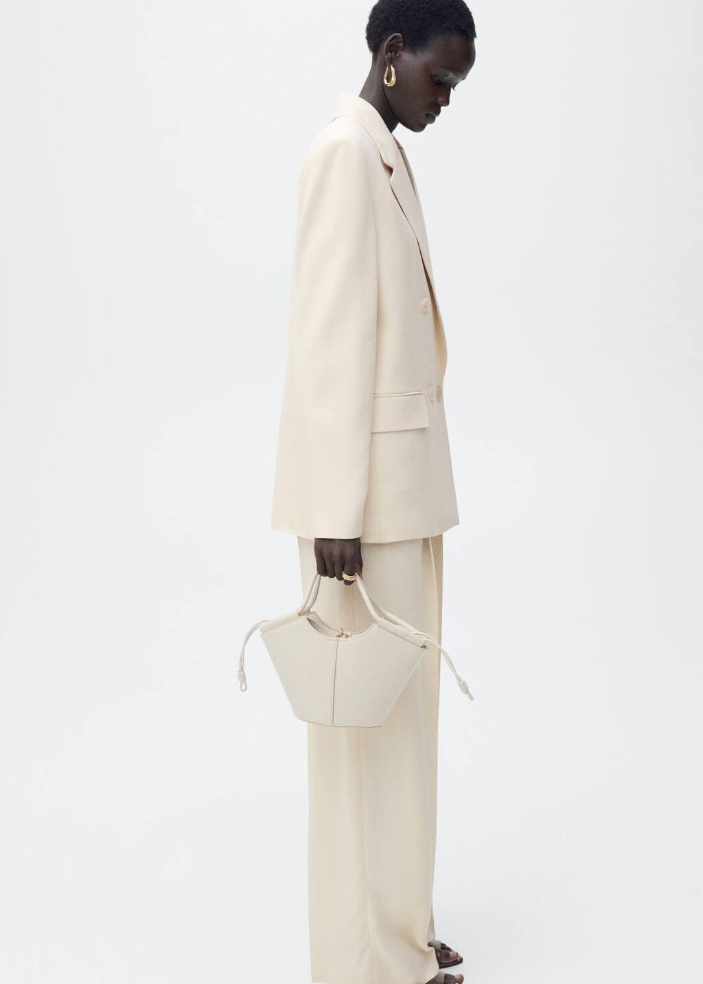 Yellow Double-Breasted Suit Jacket, , large image number 3