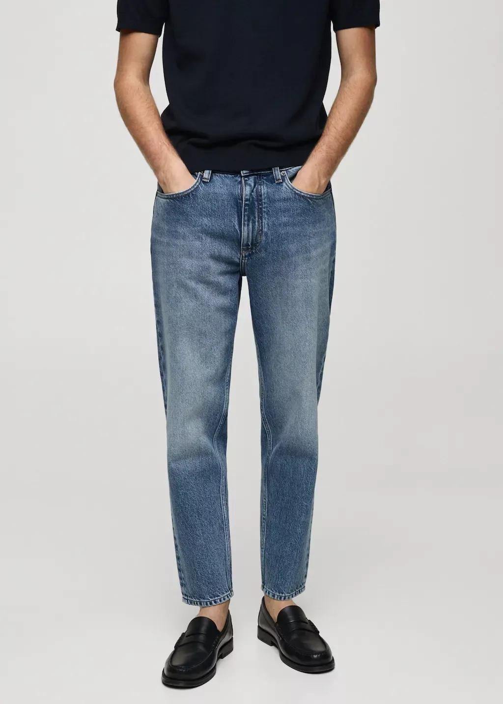Light Wash Cropped Jeans, , large image number 0