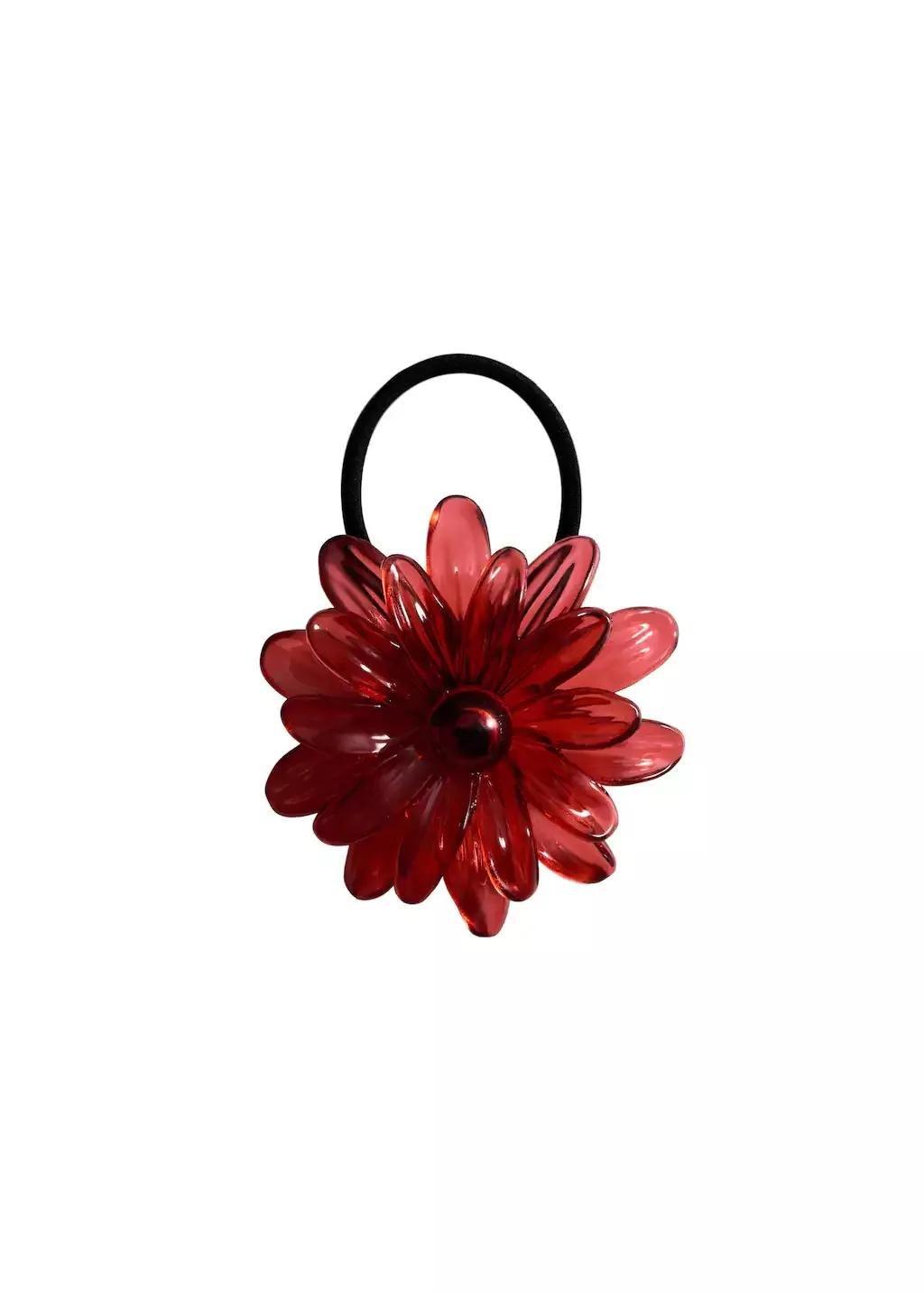 Red Rubber With Flower Detail, 0201_70, large image number 1