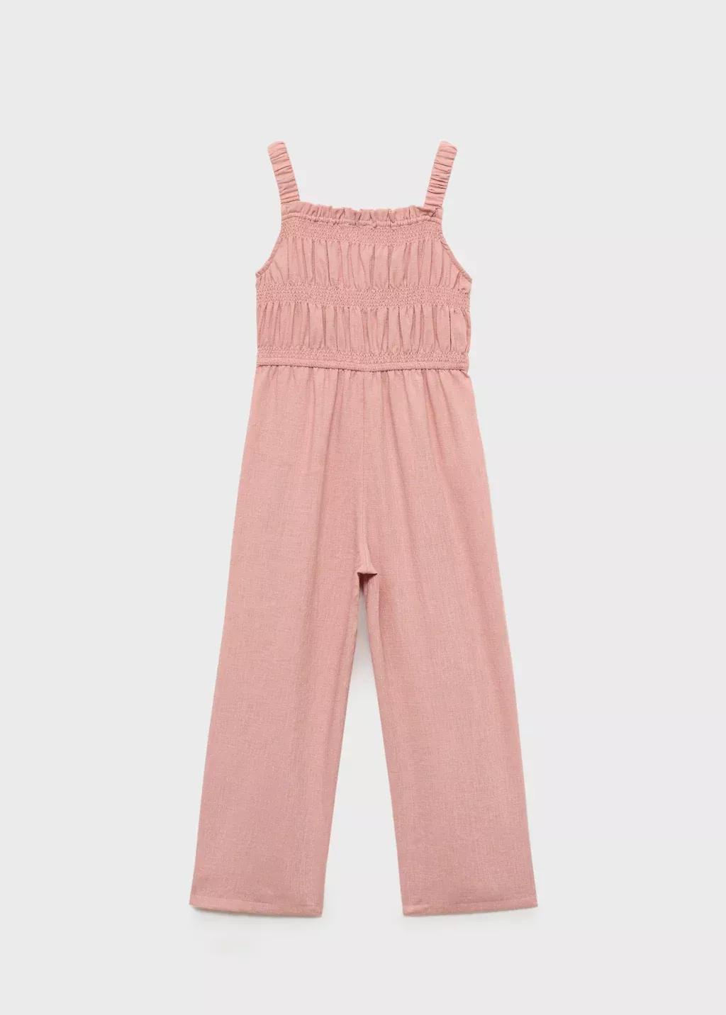 Pink Ruched Jumpsuit Midi, Kids Girls, , large image number 1