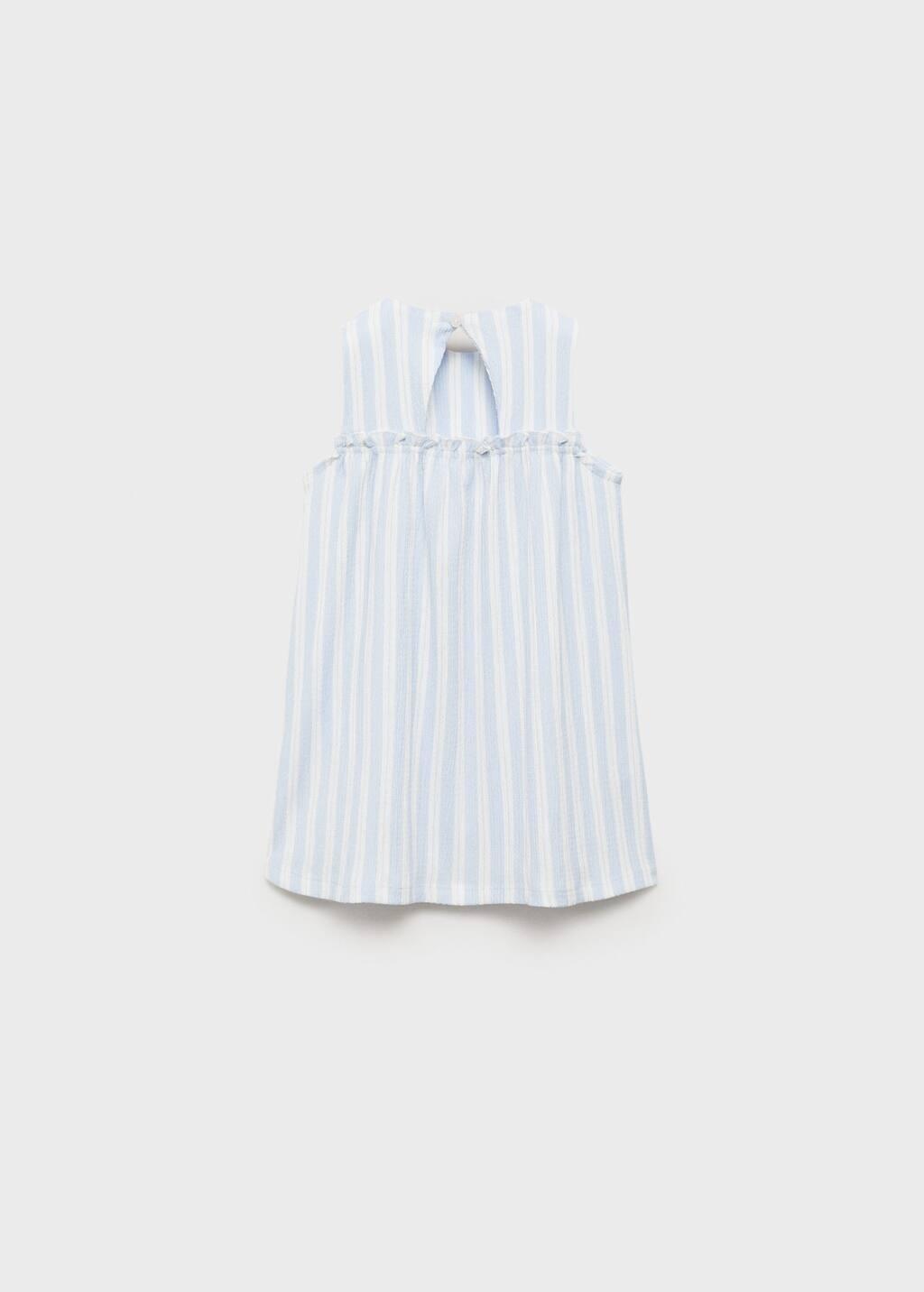 Blue Waistband Detail Dress, Baby Girl, , large image number 1