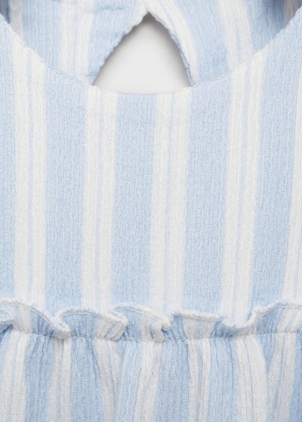 Blue Waistband Detail Dress, Baby Girl, , large image number 2