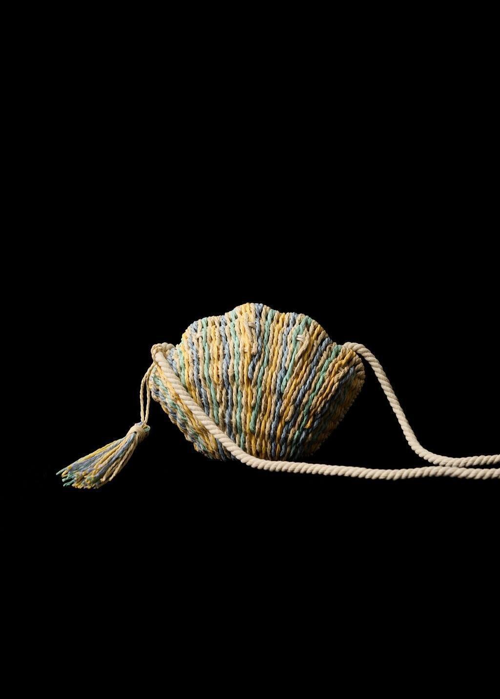 Brown Lt Pastel Shell Basket Bag, Baby Girl, Light Pastel Brown, large image number 4